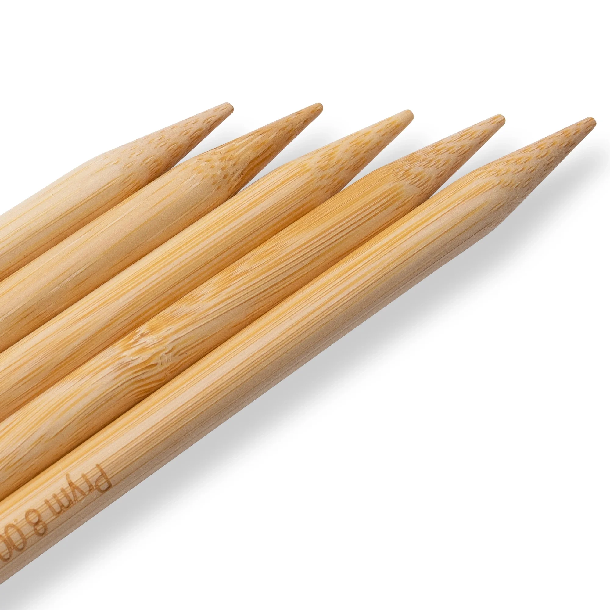 8" Double Point Knitting Needles, Bamboo, US 11 (8mm) - Image 3
