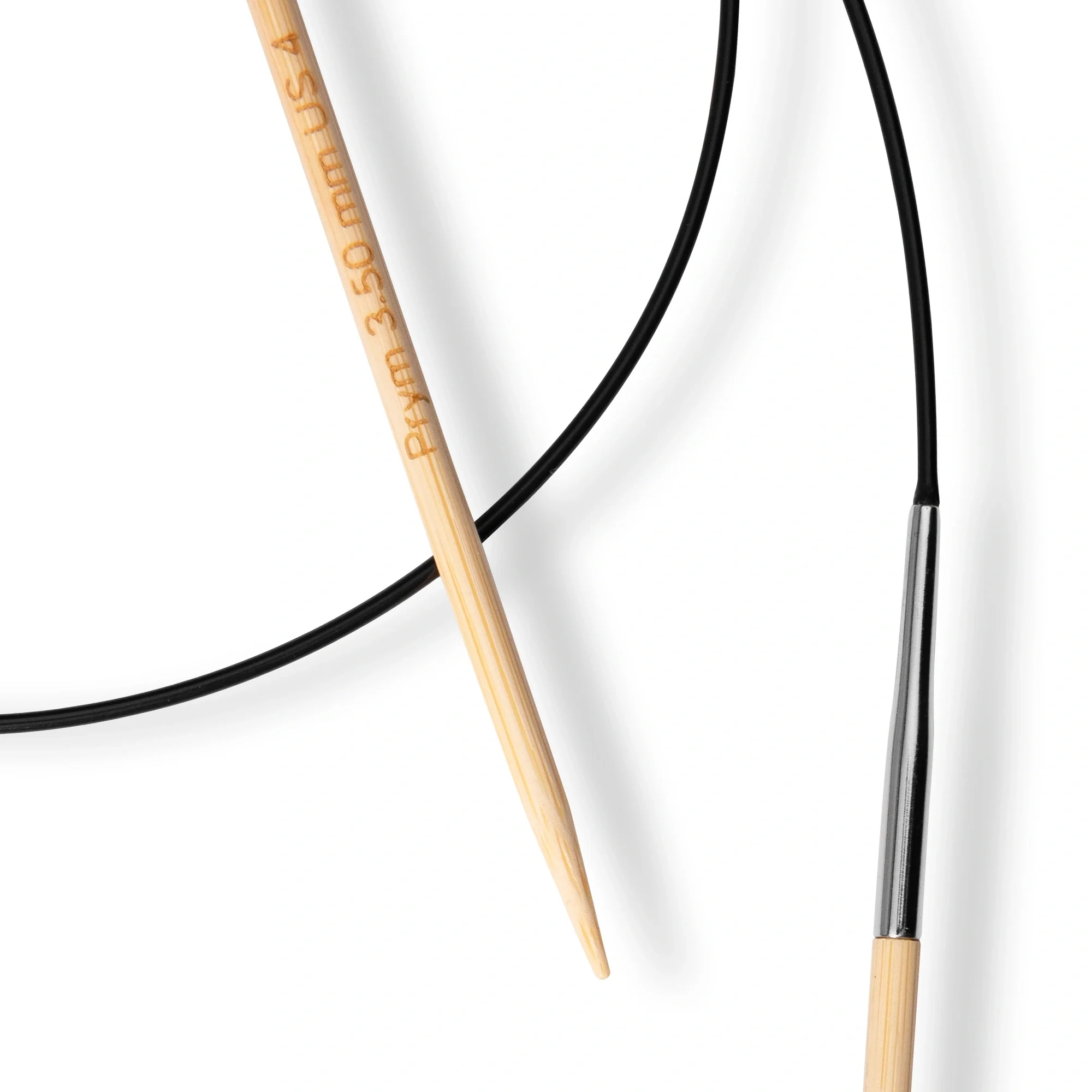 32" Circular Knitting Needles, Bamboo, US 4 (3.5mm) - Image 3