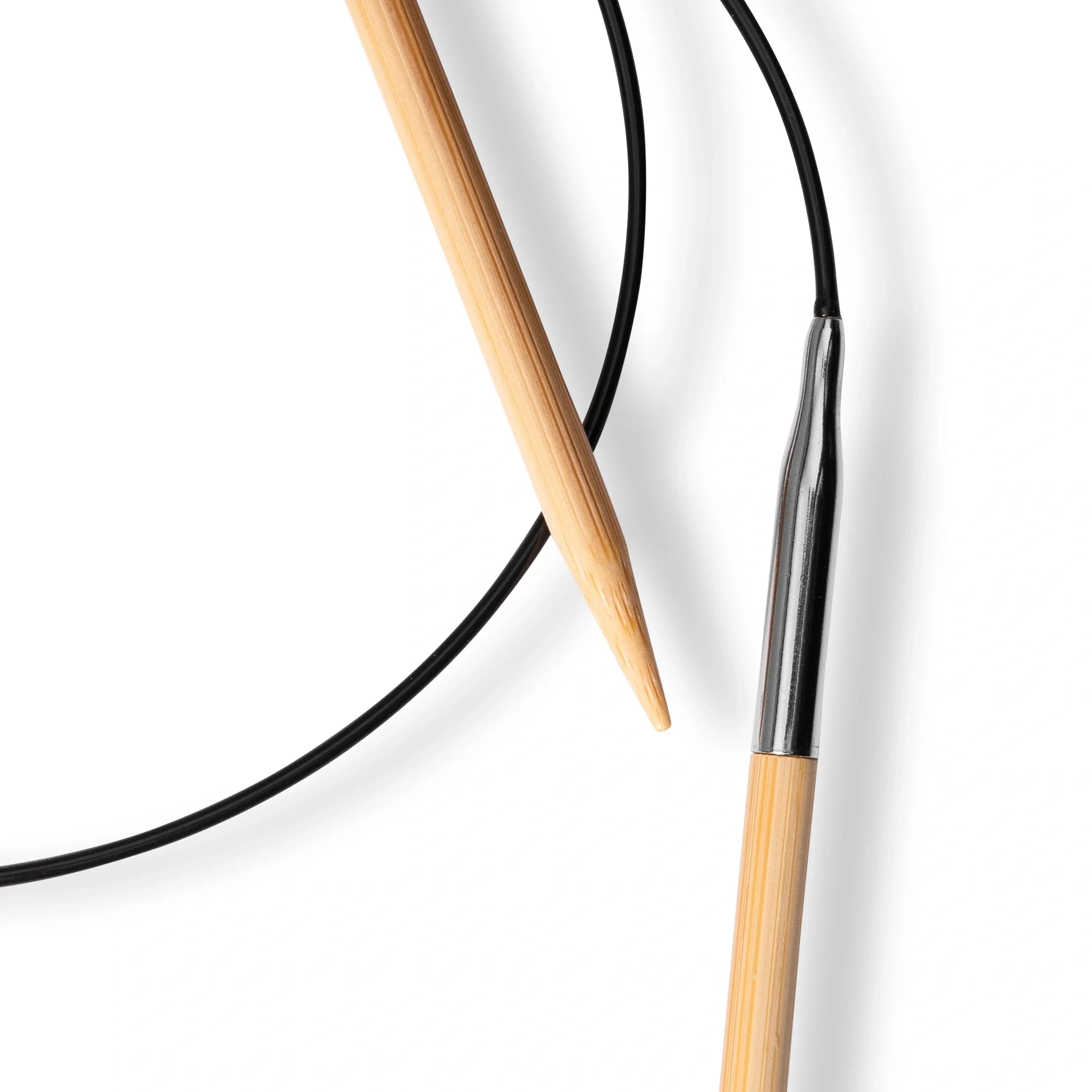 32" Circular Knitting Needles, Bamboo, US 8 (5mm) - Image 3