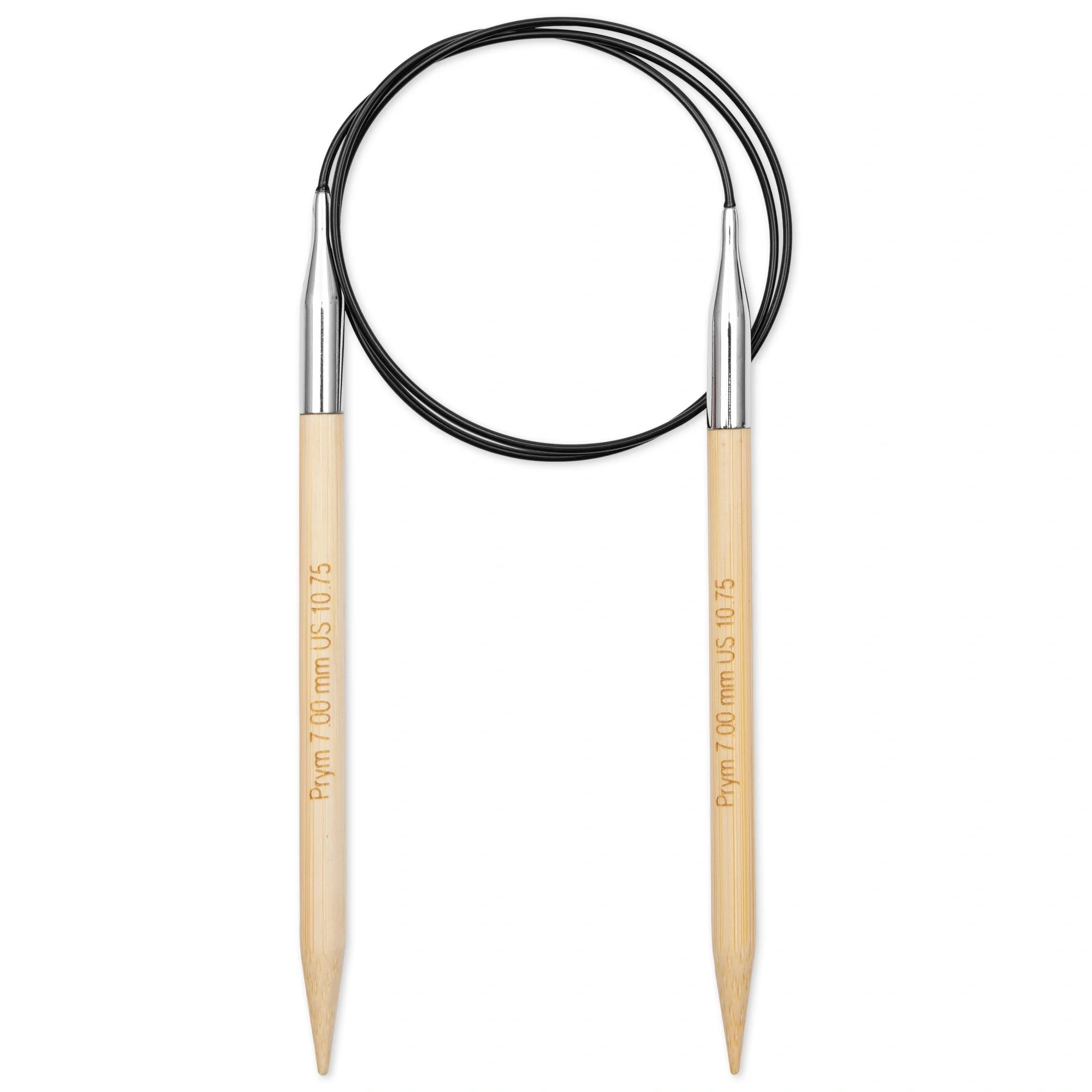 32" Circular Knitting Needles, Bamboo, US 10.75 (7mm) - Image 2