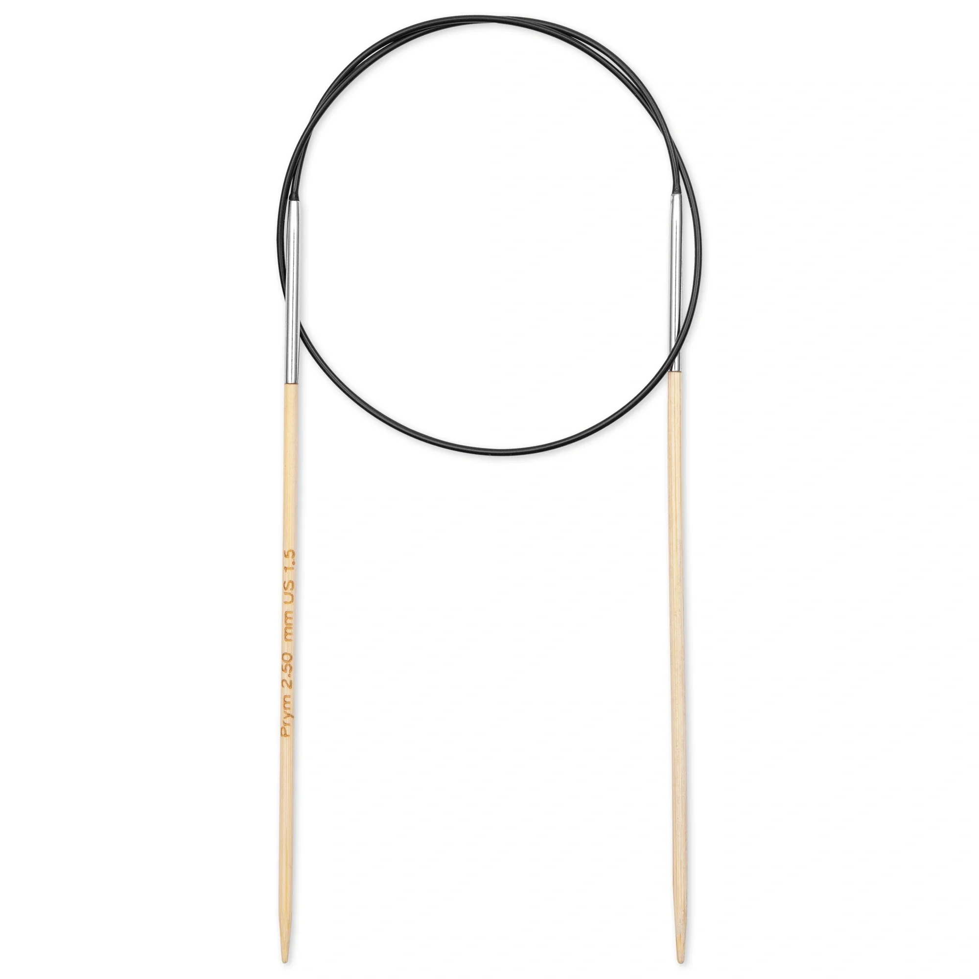 24" Circular Knitting Needles, Bamboo, US 1.5 (2.5mm) - Image 2