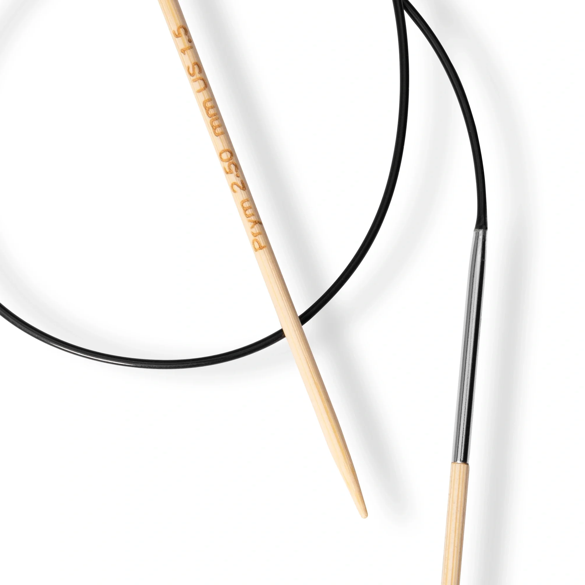 24" Circular Knitting Needles, Bamboo, US 1.5 (2.5mm) - Image 3