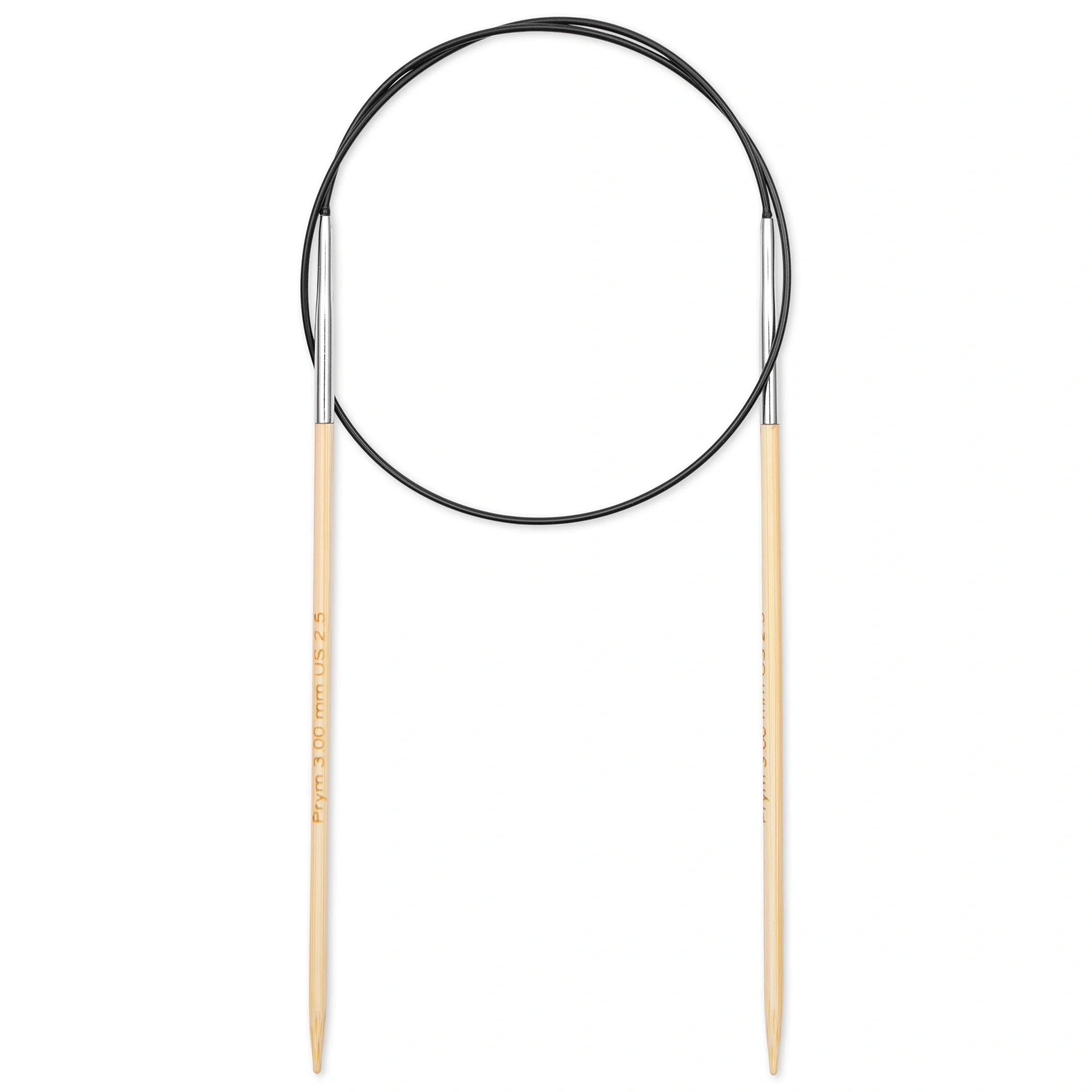 24" Circular Knitting Needles, Bamboo, US 2.5 (3mm) - Image 2