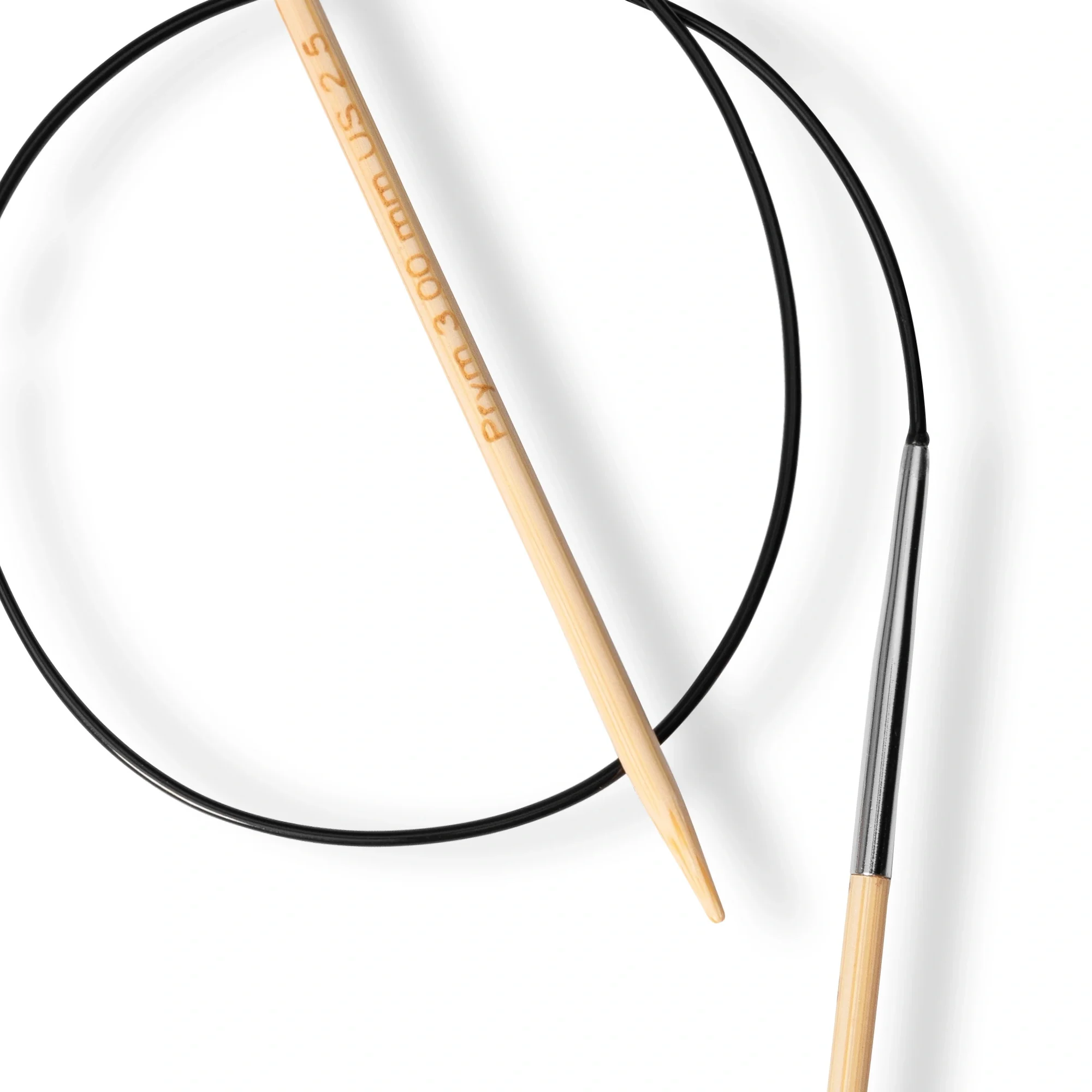 24" Circular Knitting Needles, Bamboo, US 2.5 (3mm) - Image 3