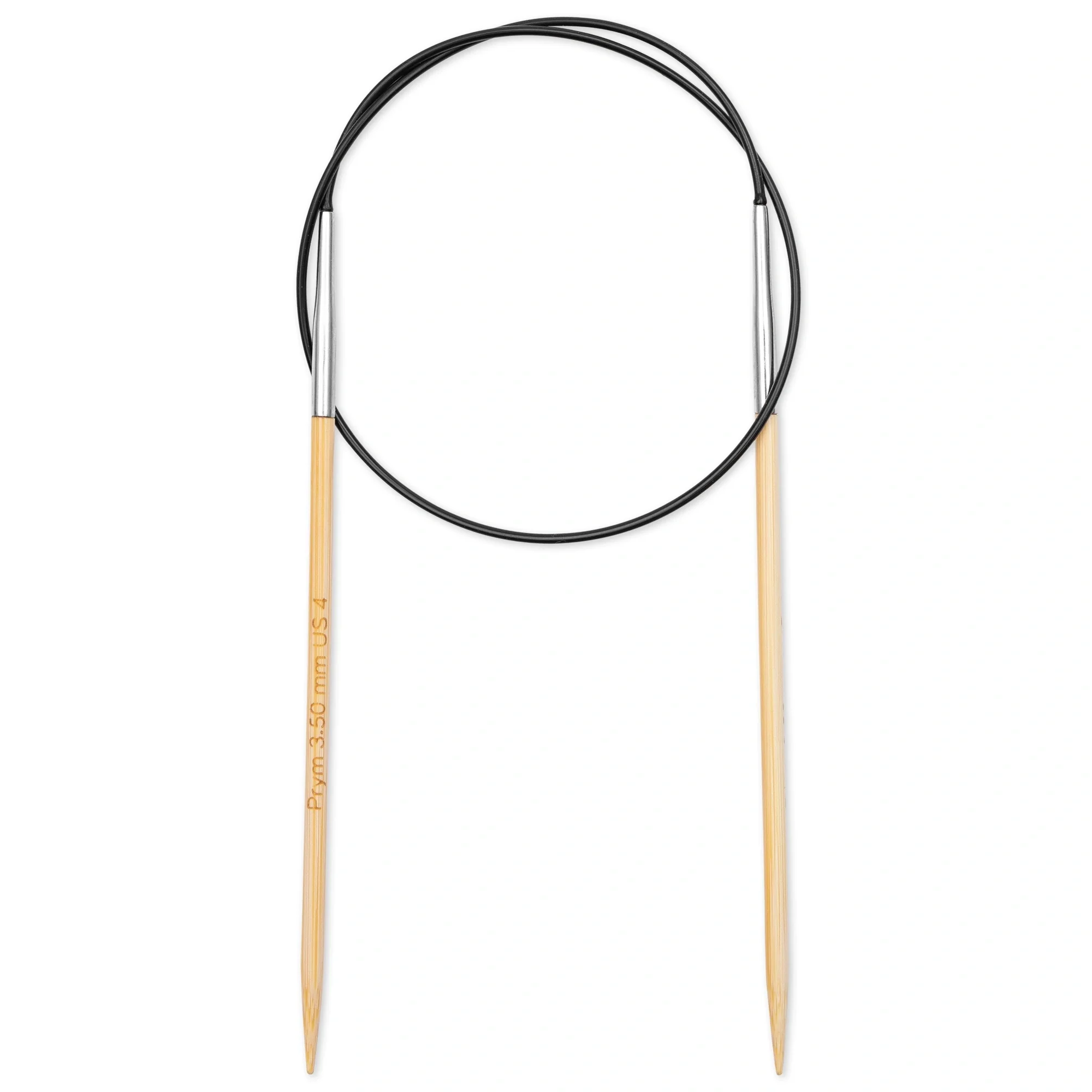24" Circular Knitting Needles, Bamboo, US 4 (3.5mm) - Image 2