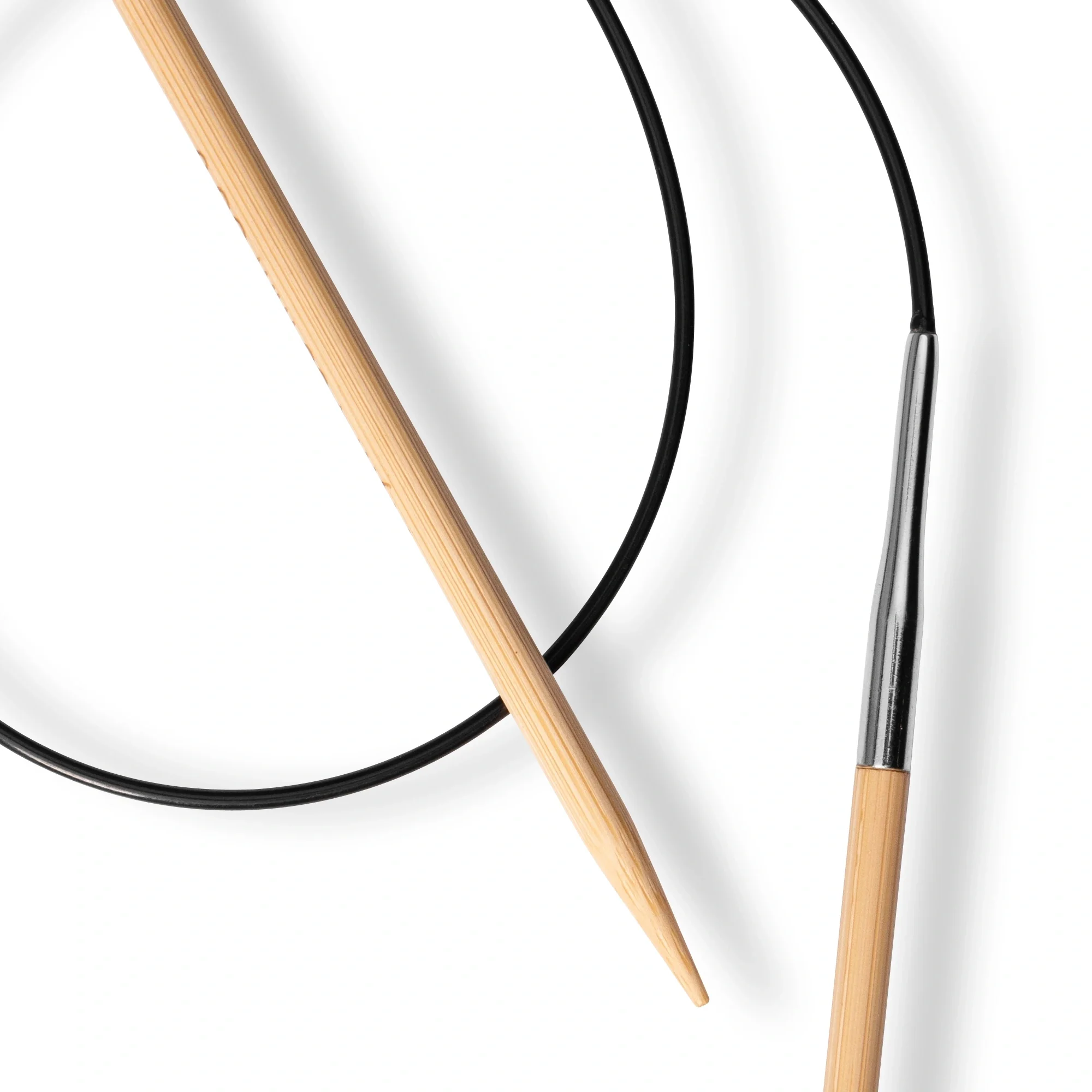 24" Circular Knitting Needles, Bamboo, US 6 (4mm) - Image 3