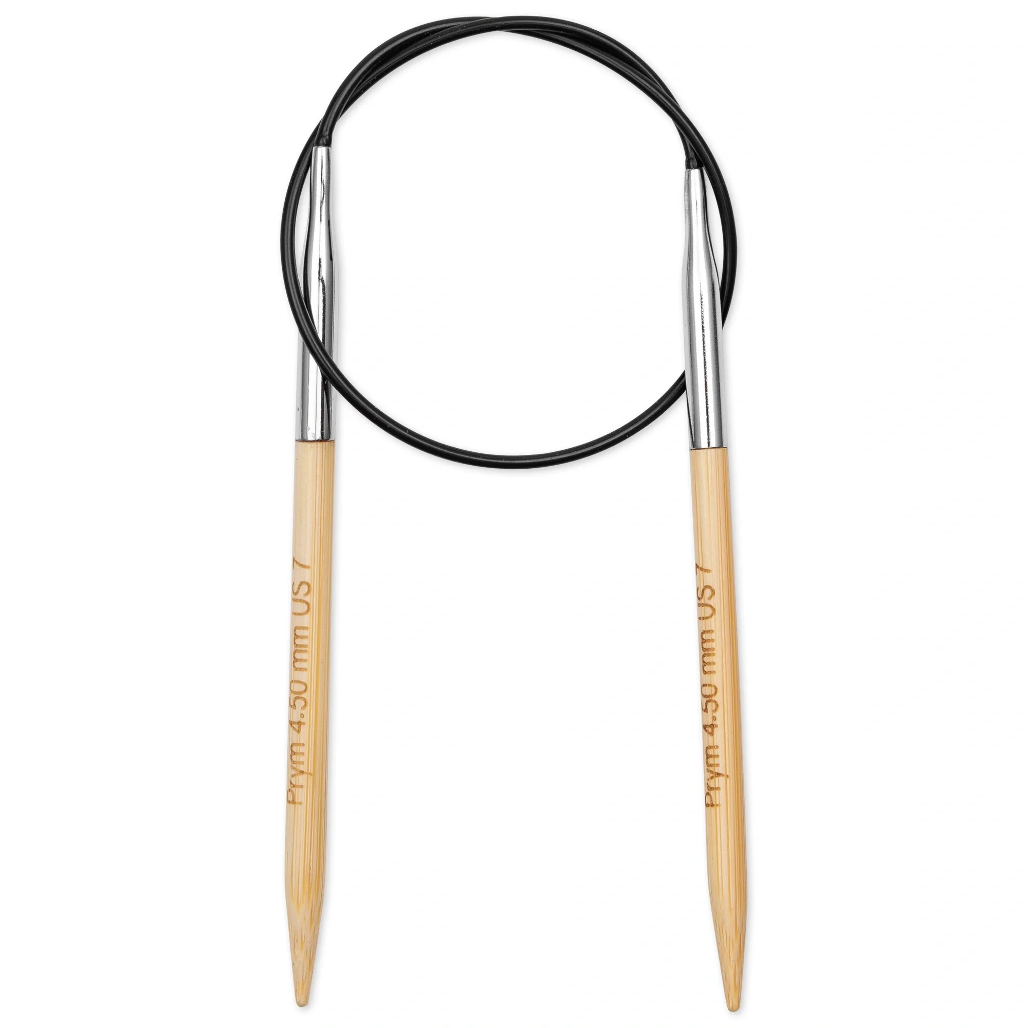 16" Circular Knitting Needles, Bamboo, US 7 (4.5mm) - Image 2