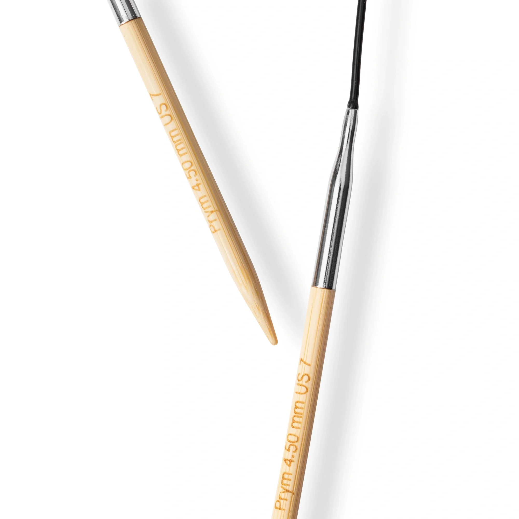 16" Circular Knitting Needles, Bamboo, US 7 (4.5mm) - Image 3