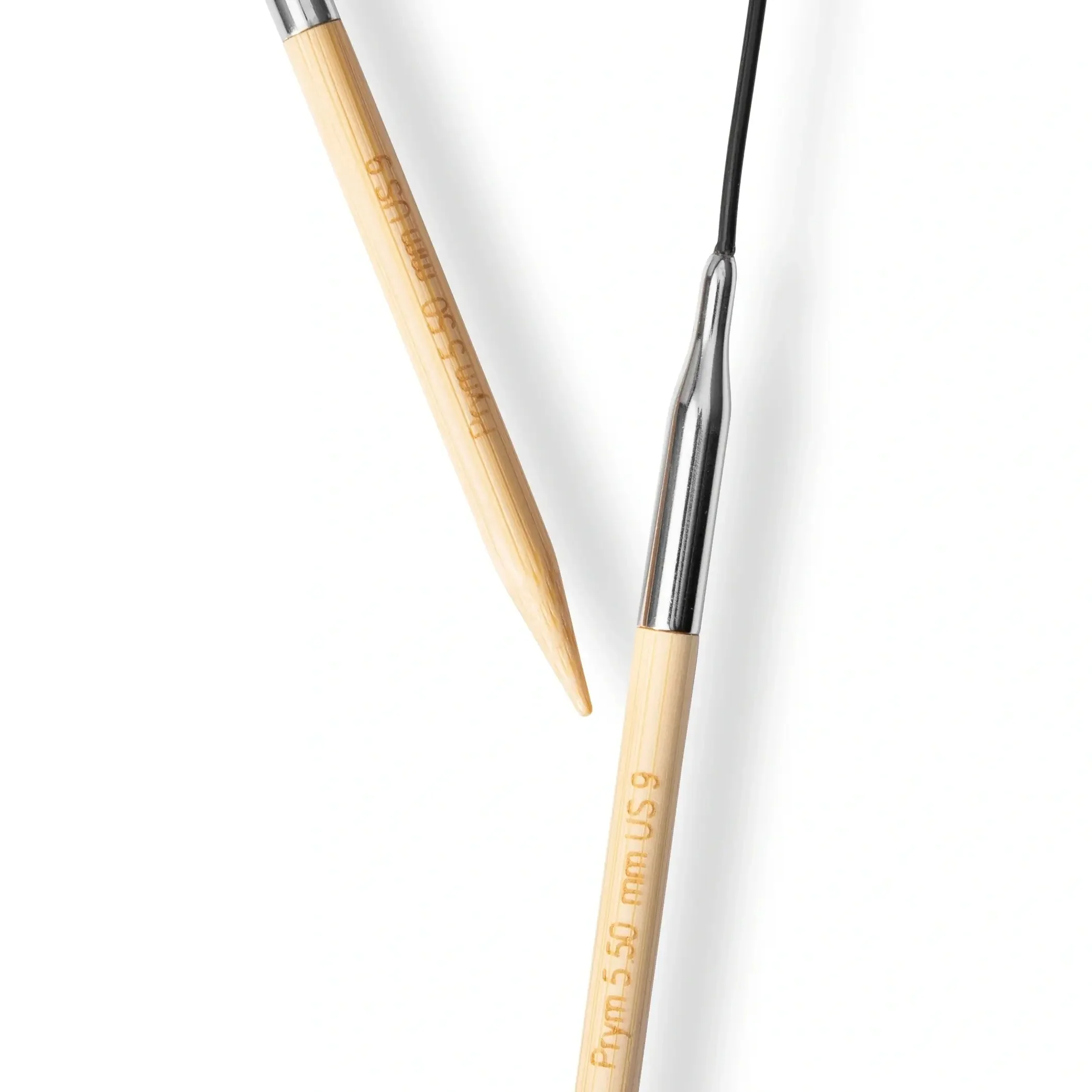 16" Circular Knitting Needles, Bamboo, US 9 (5.5mm) - Image 3