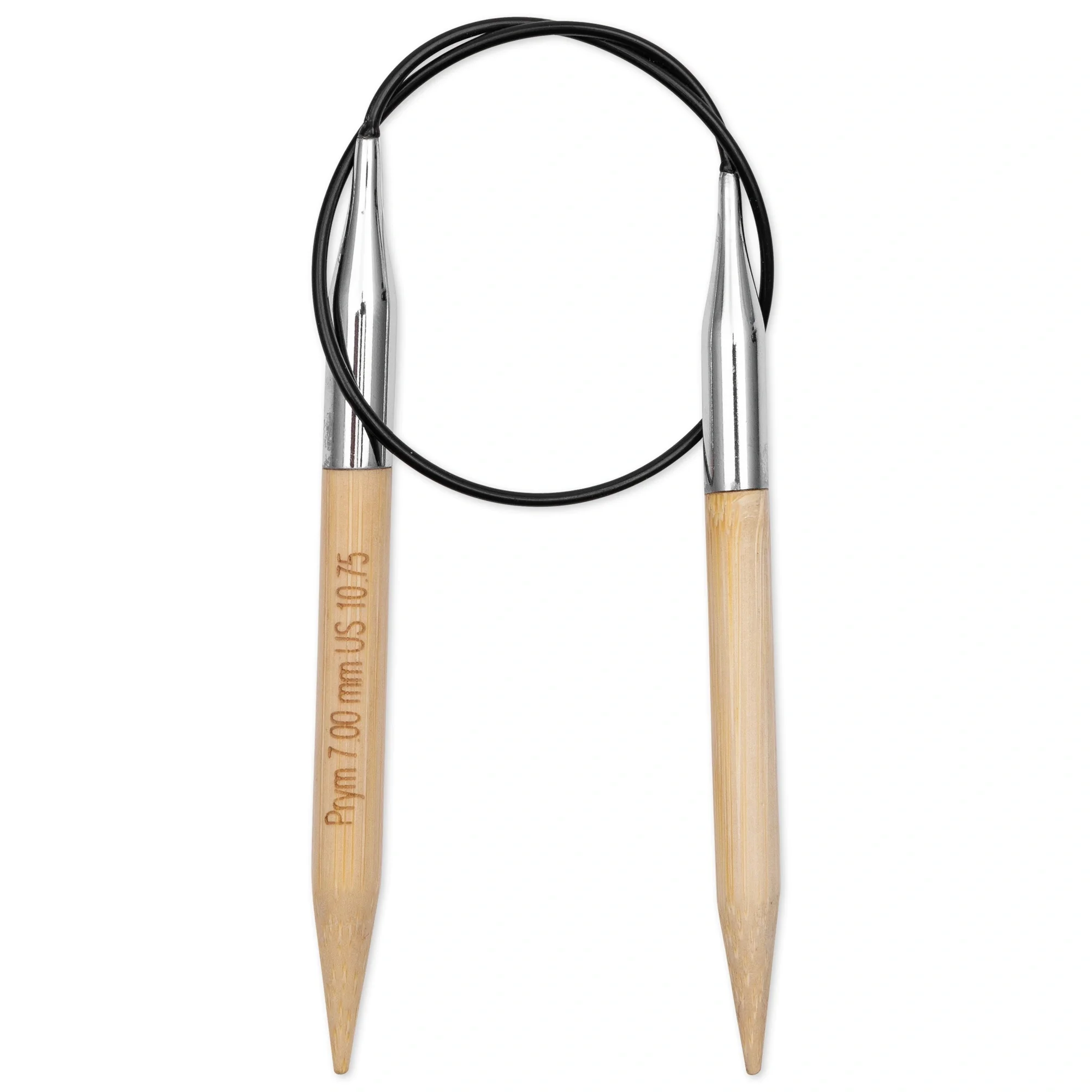 16" Circular Knitting Needles, Bamboo, US 10.75 (7mm) - Image 2