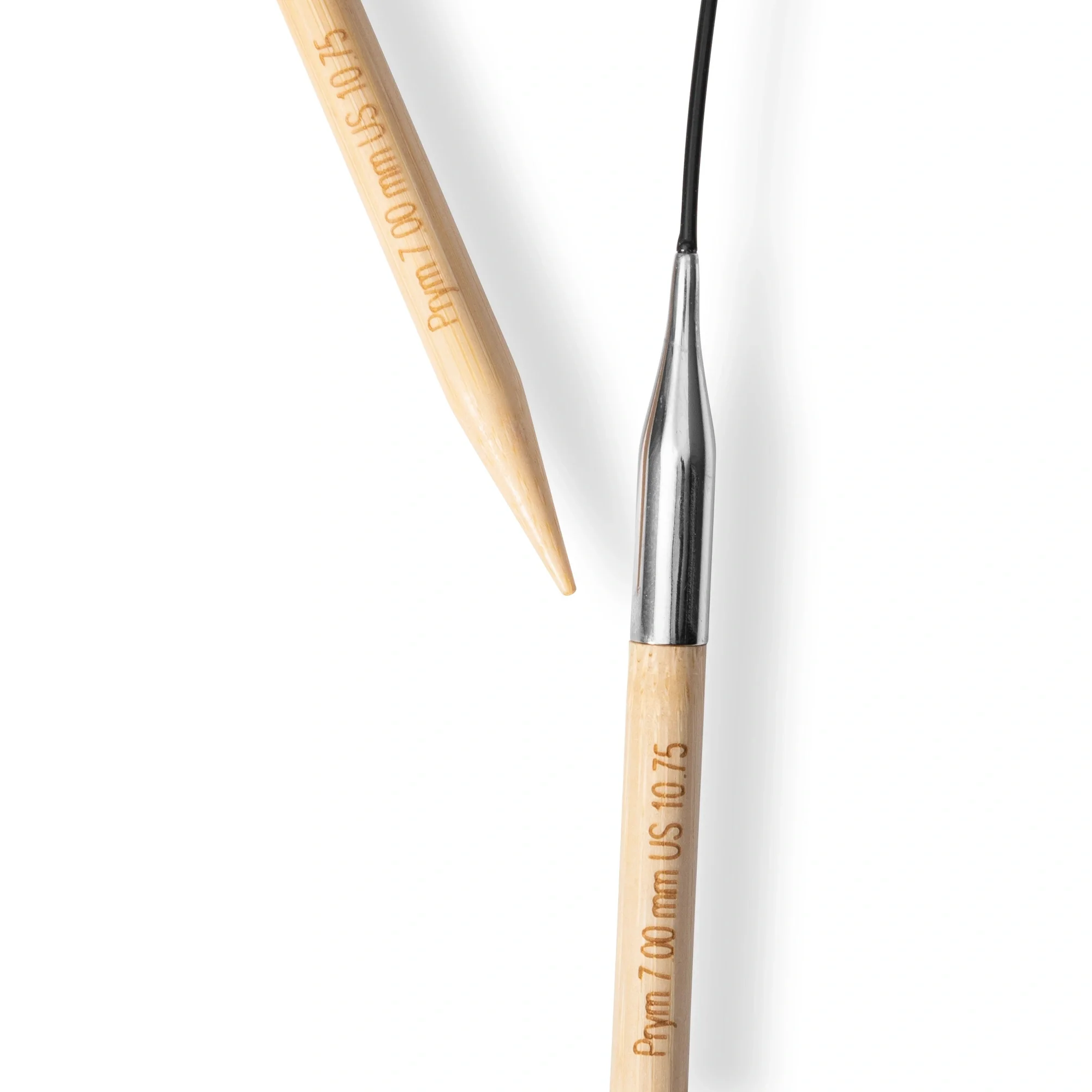 16" Circular Knitting Needles, Bamboo, US 10.75 (7mm) - Image 3