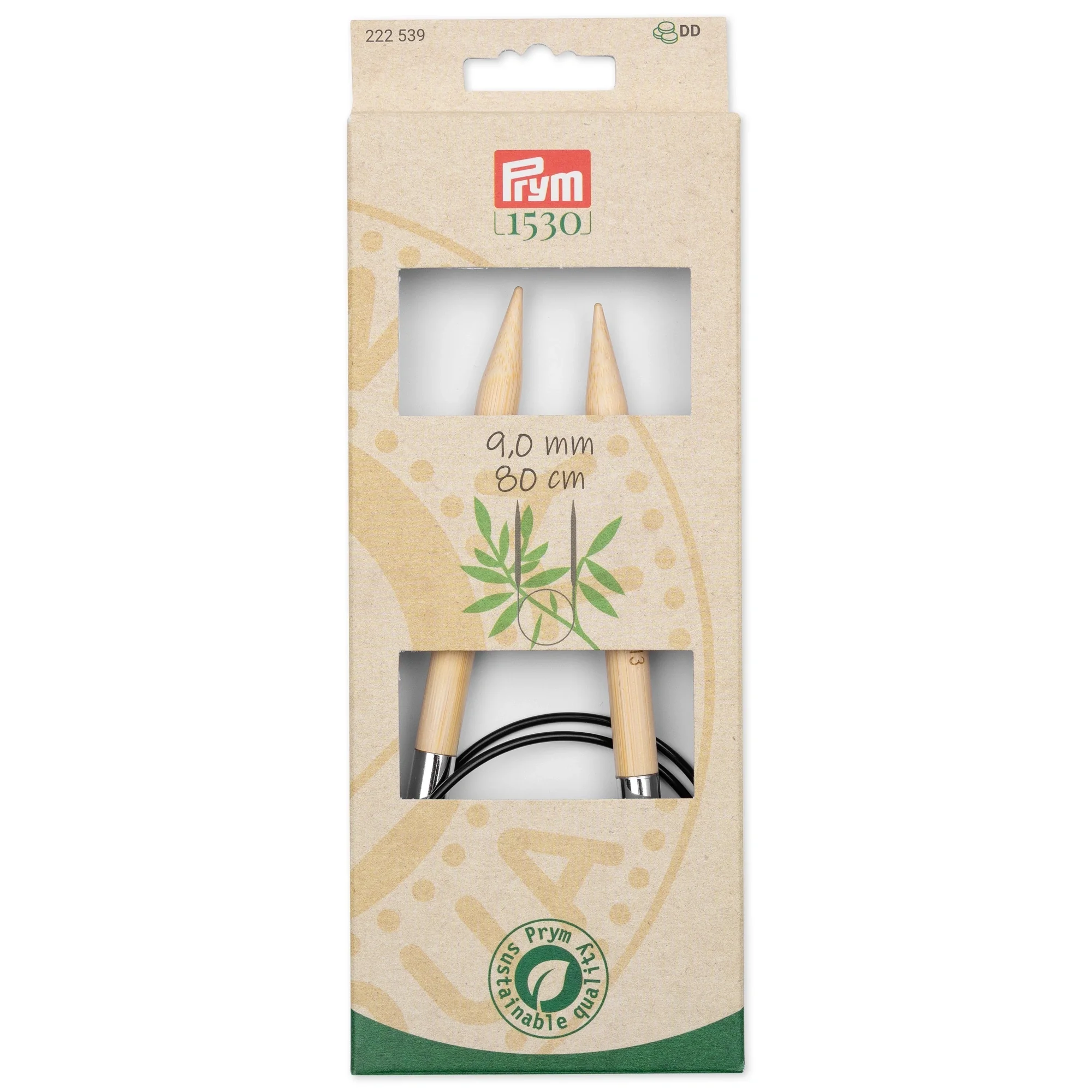 32" Circular Knitting Needles, Bamboo, US 13 (9mm)