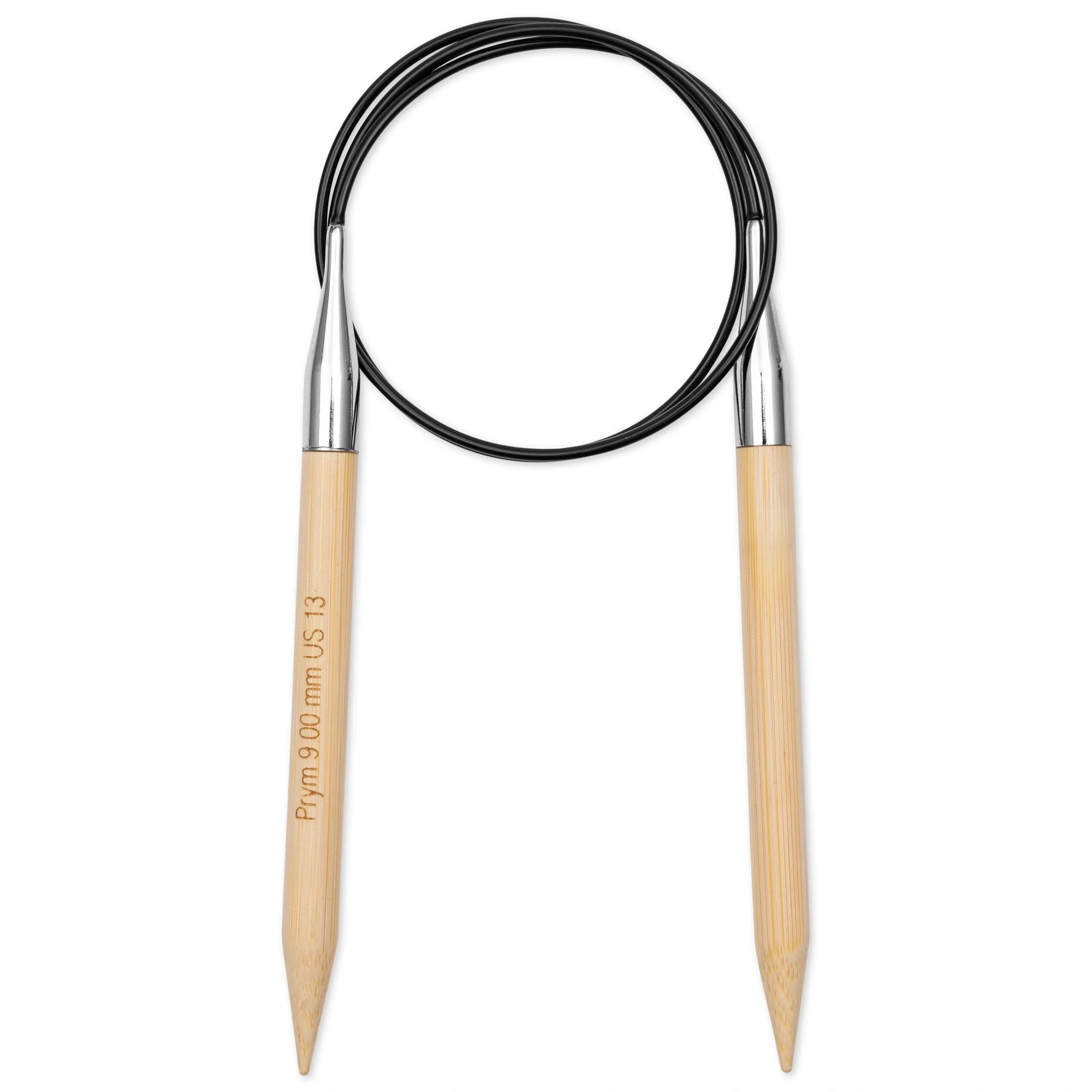 32" Circular Knitting Needles, Bamboo, US 13 (9mm) - Image 2