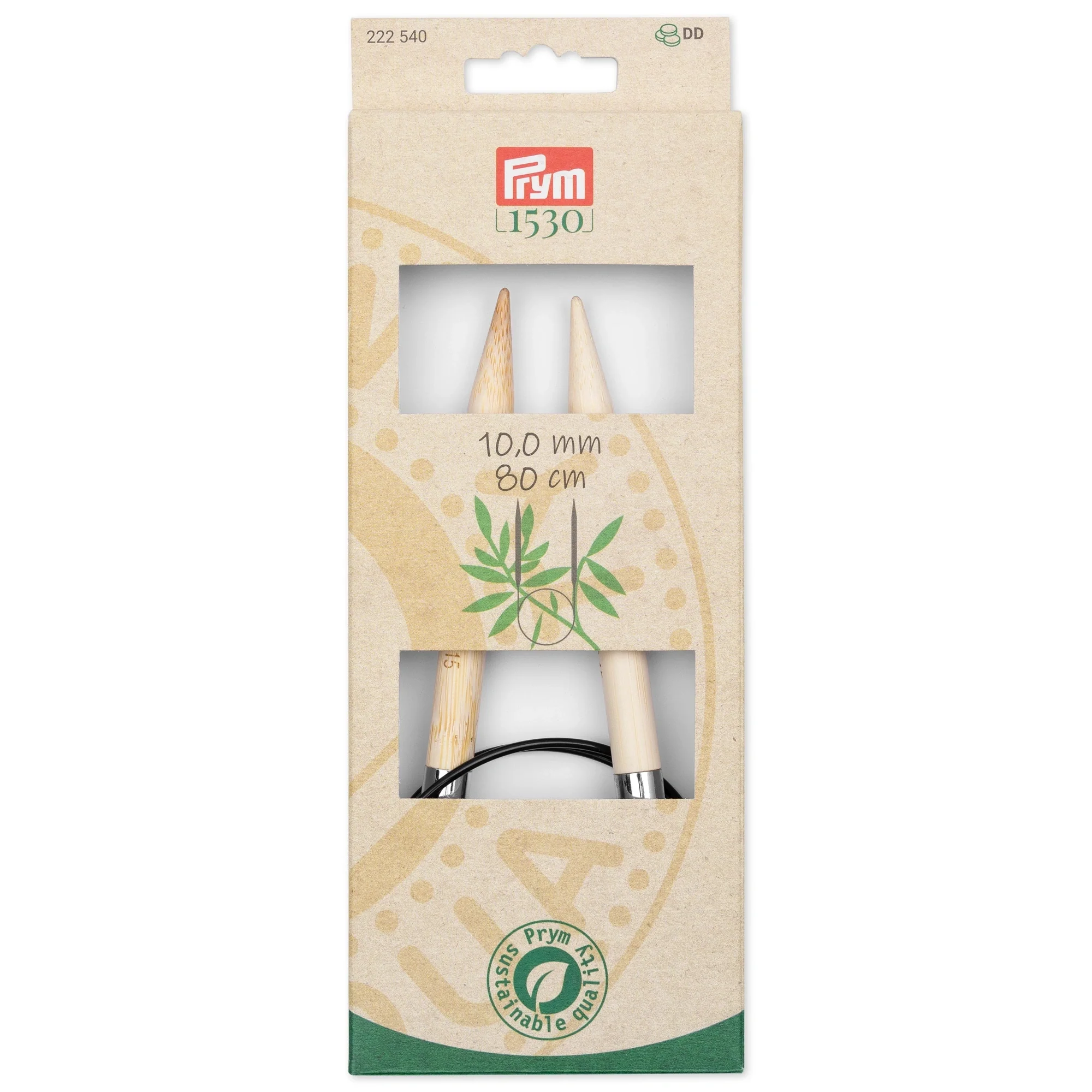 32" Circular Knitting Needles, Bamboo, US 15 (10mm)