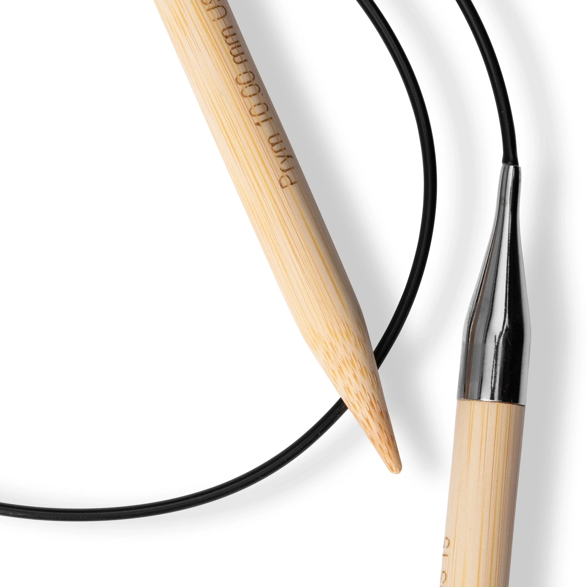 32" Circular Knitting Needles, Bamboo, US 15 (10mm) - Image 3