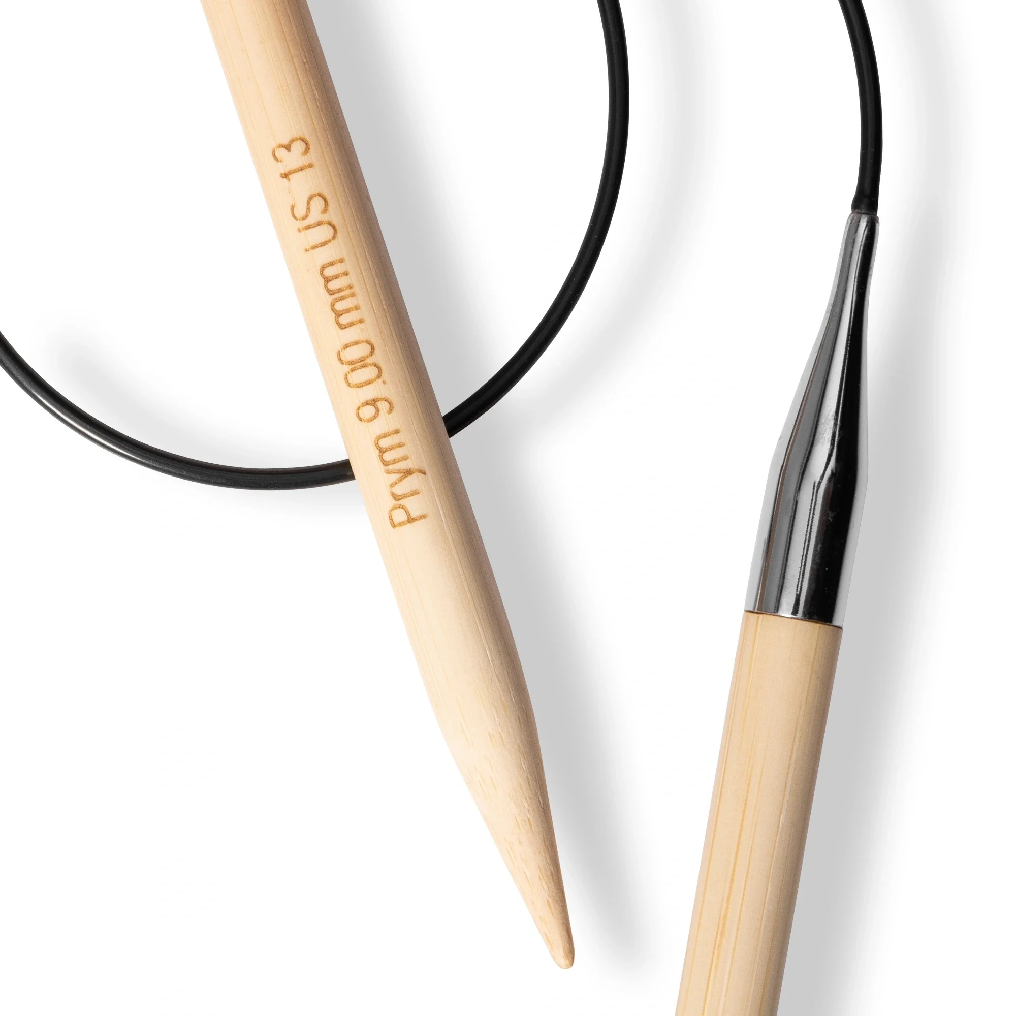24" Circular Knitting Needles, Bamboo, US 13 (9mm) - Image 3