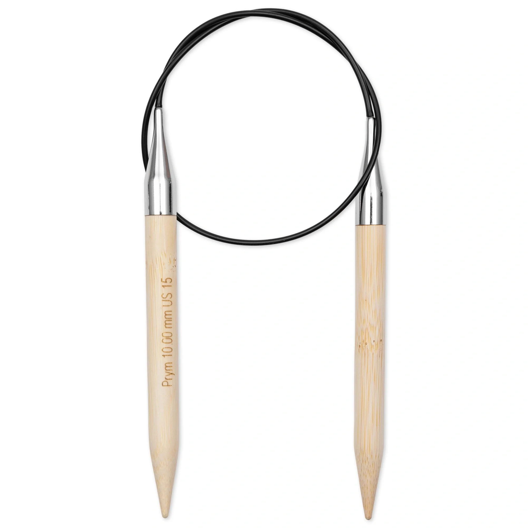 24" Circular Knitting Needles, Bamboo, US 15 (10mm) - Image 2