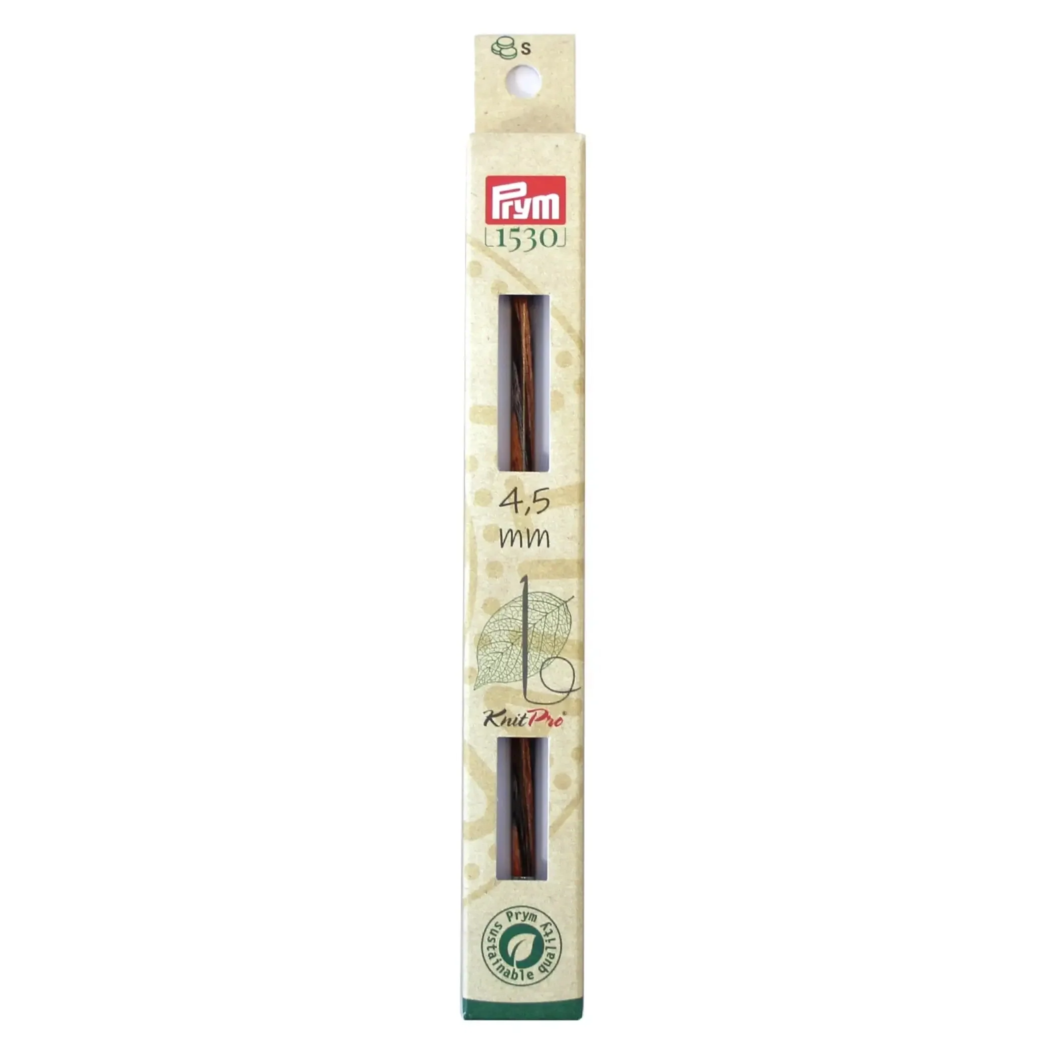6" Tunisian Crochet Hook, interchangeable, wood, US 7 (4.5mm)