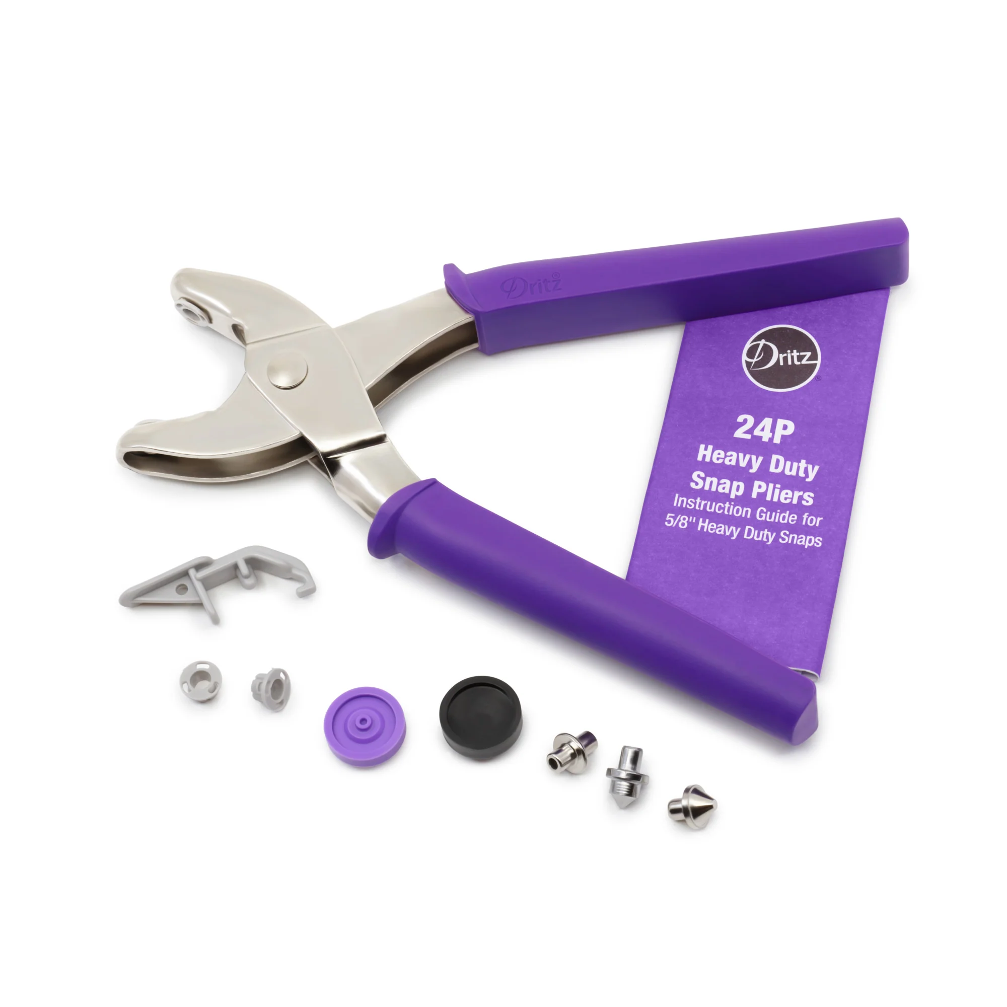Heavy Duty Snap Pliers for 5/8" Snaps, Purple - Image 4