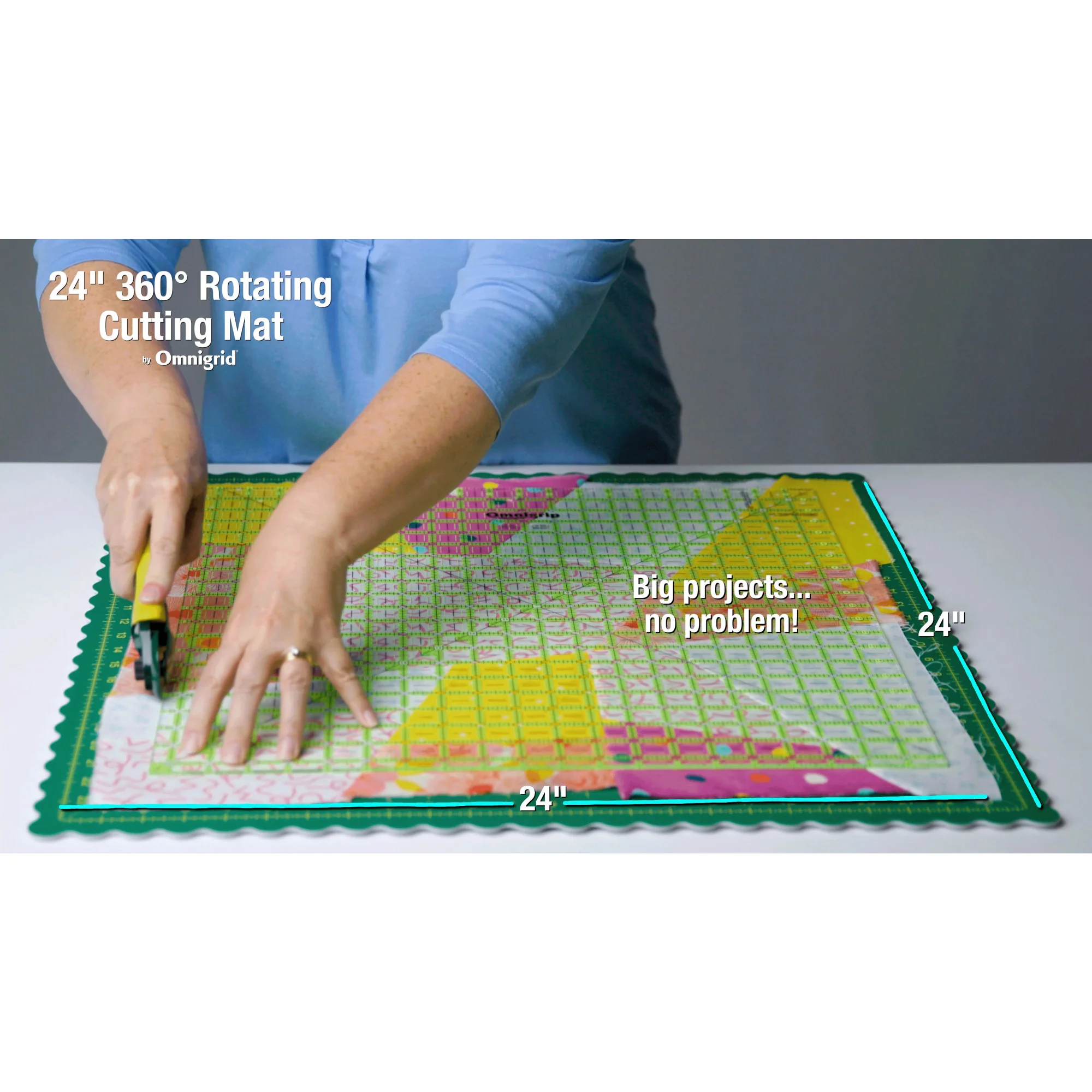 360 Square Rotating Cutting Mat, 24" - Image 3