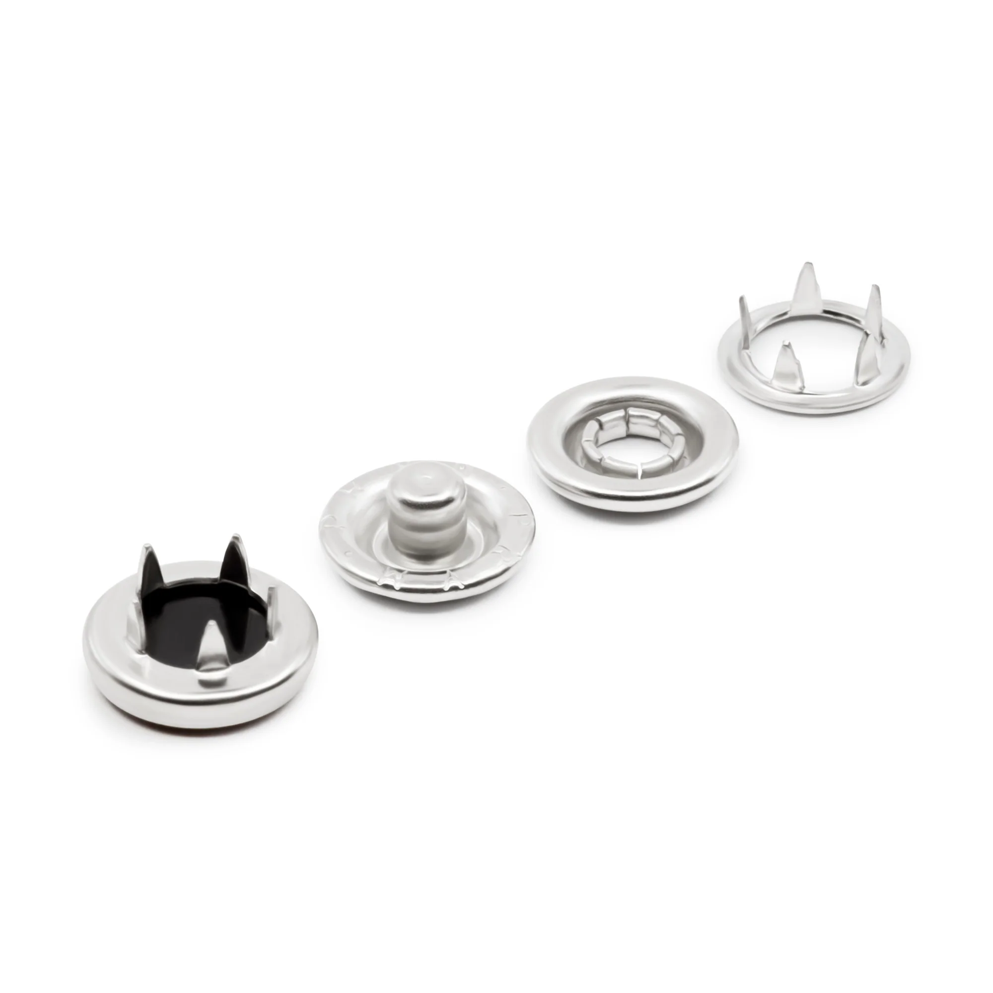 7/16" Pearl Snap Fasteners, 12 Sets, Black - Image 4