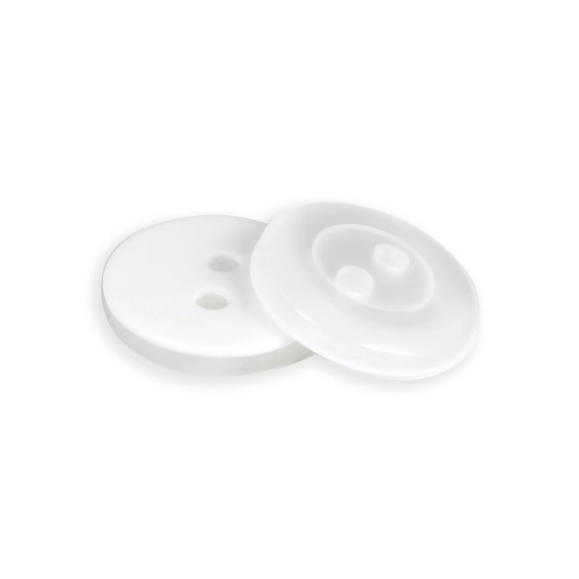 Blouse Buttons, White Pearl, 11mm, 20 PC - Image 3