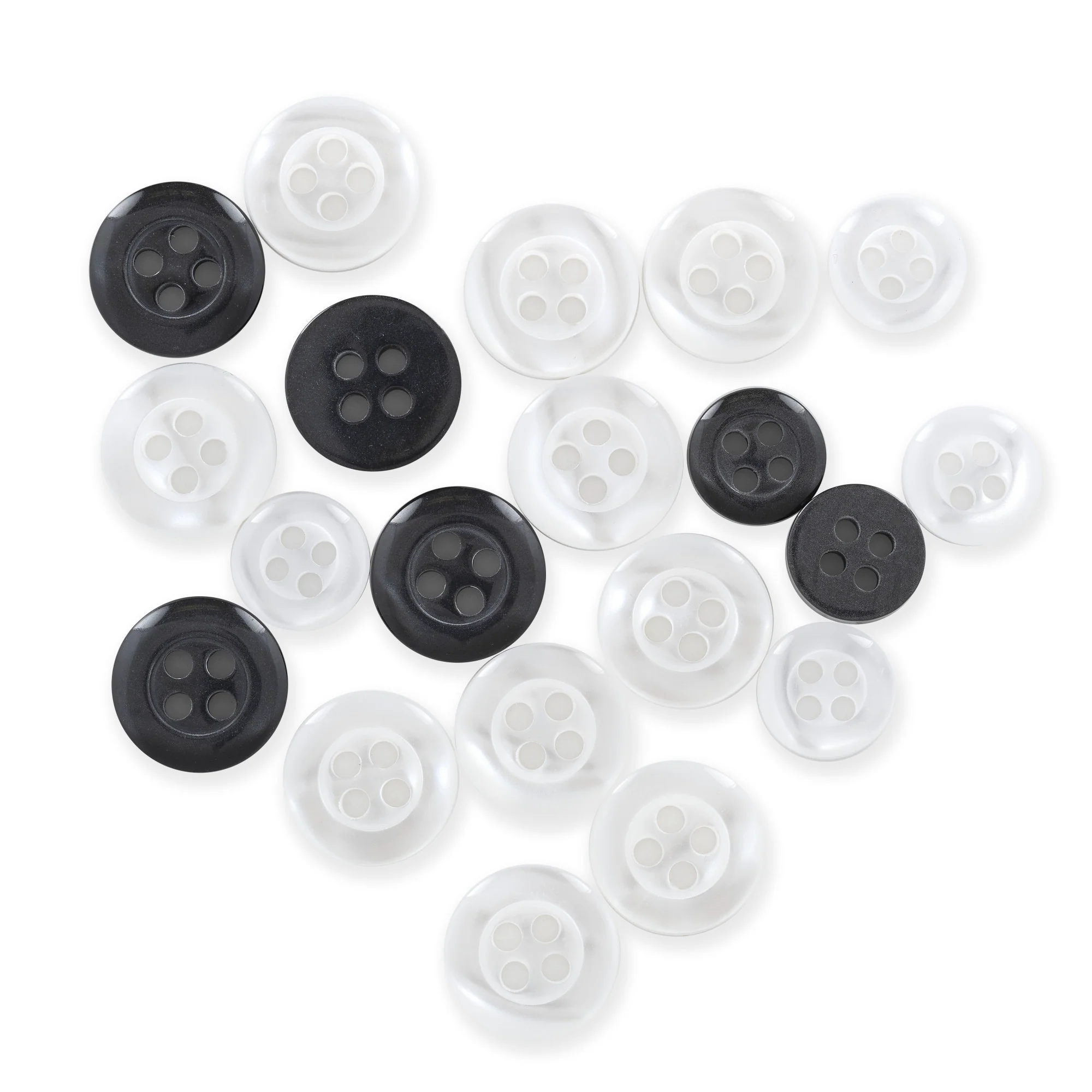 Shirt Buttons, Assorted, 9 & 11mm, 20 PC - Image 2