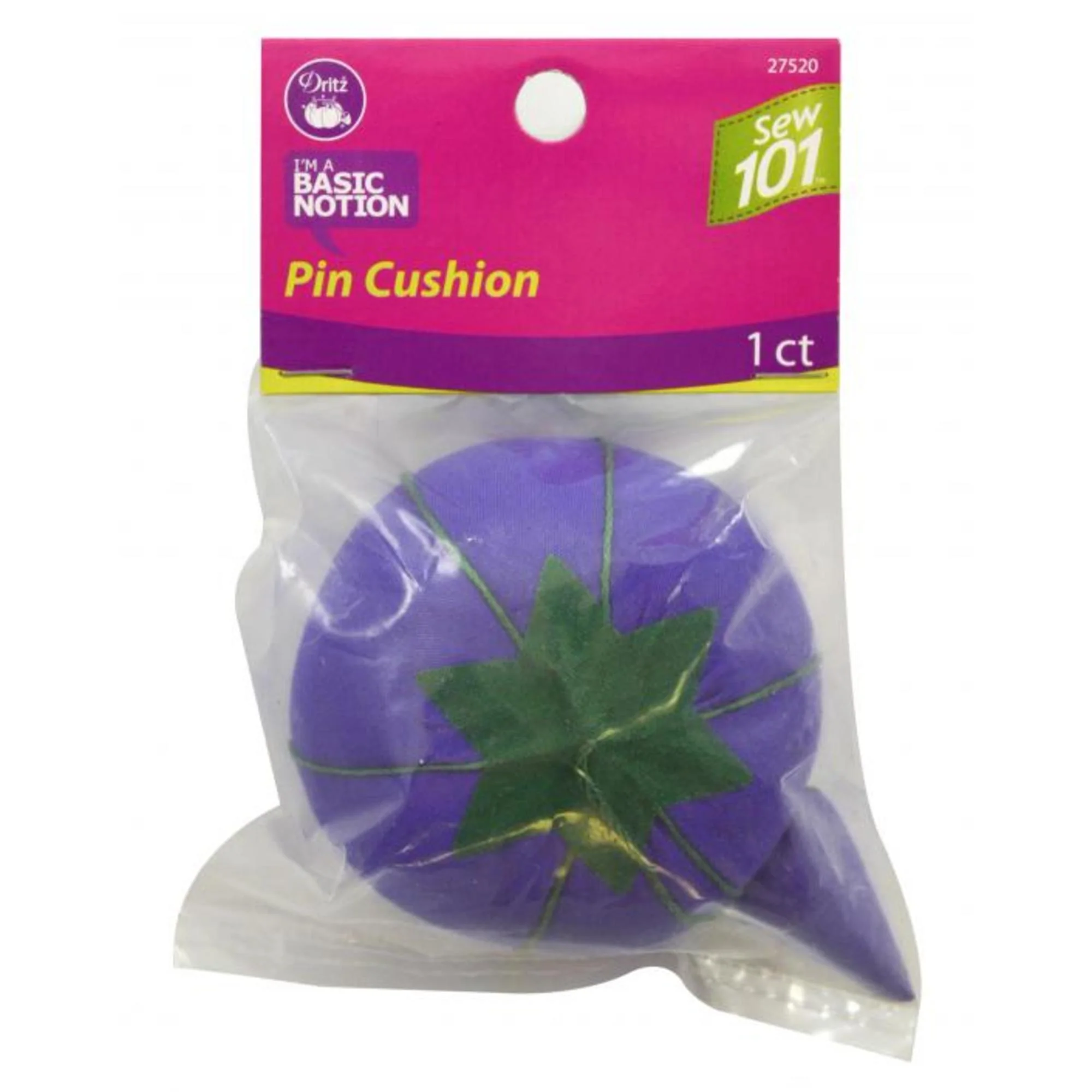 Sew 101 Tomato Pin Cushion with Strawberry Emery, 2-3/4", Assorted Colors - Image 2