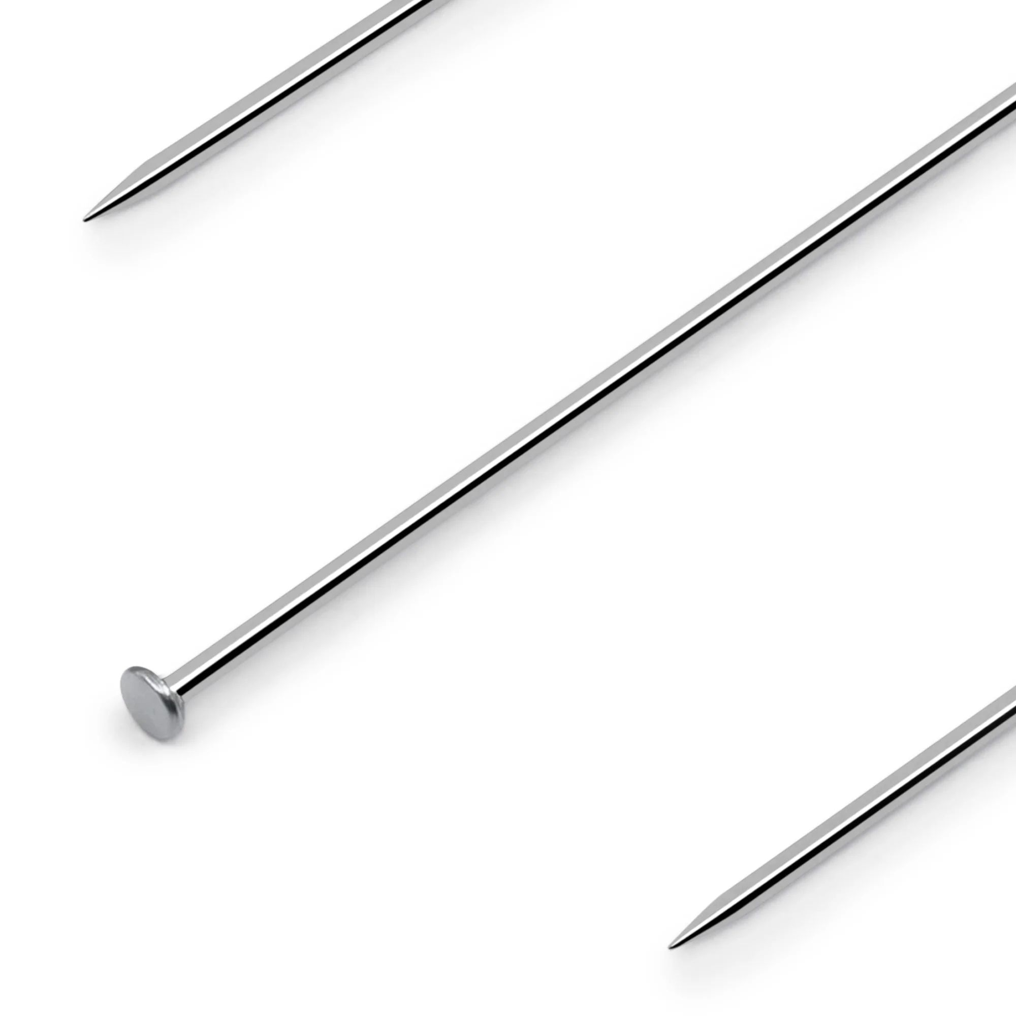 1-1/16" Long Pleating Pins, Nickel, 350 pc - Image 2
