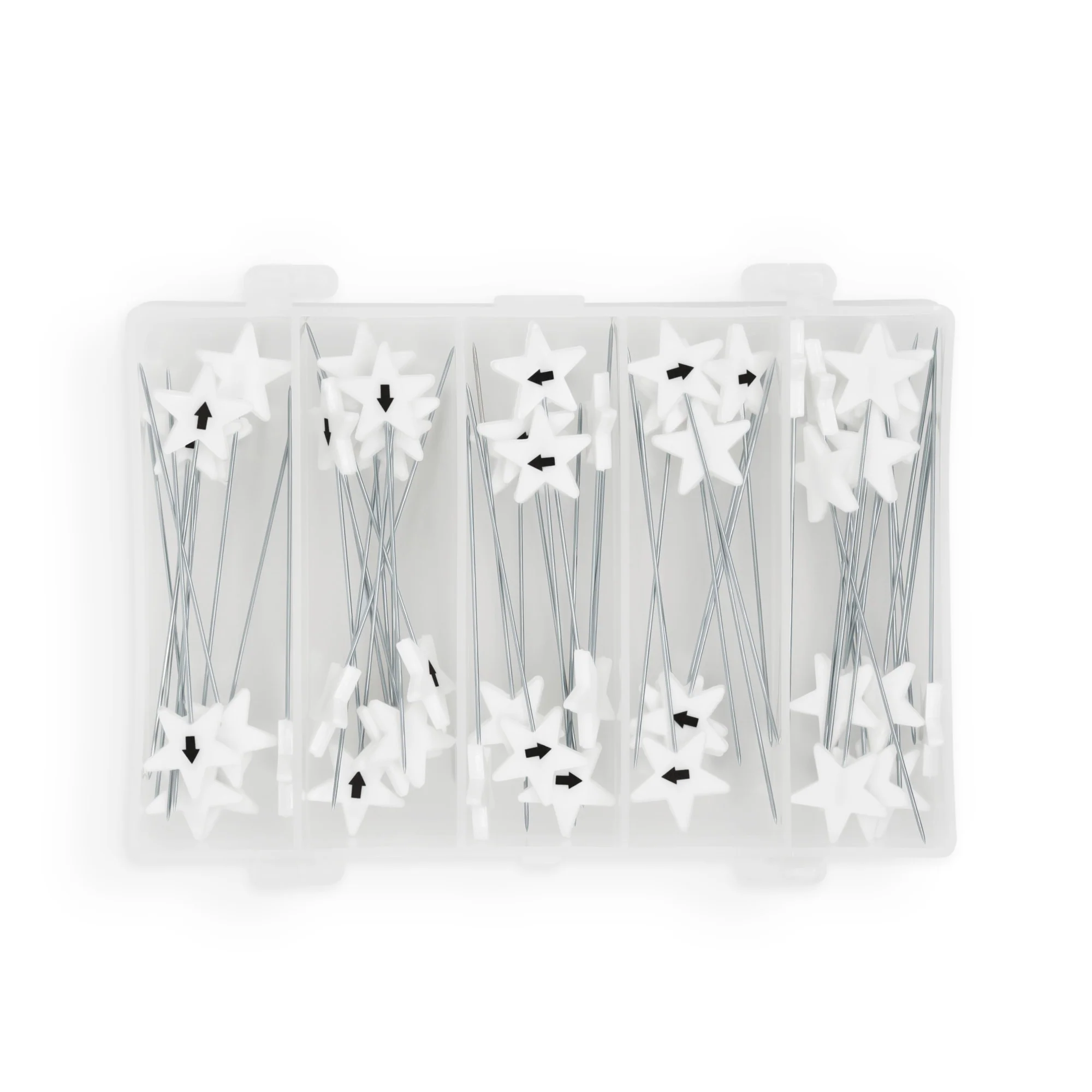 Flat Star Head Pins, White, 115 pc - Image 6
