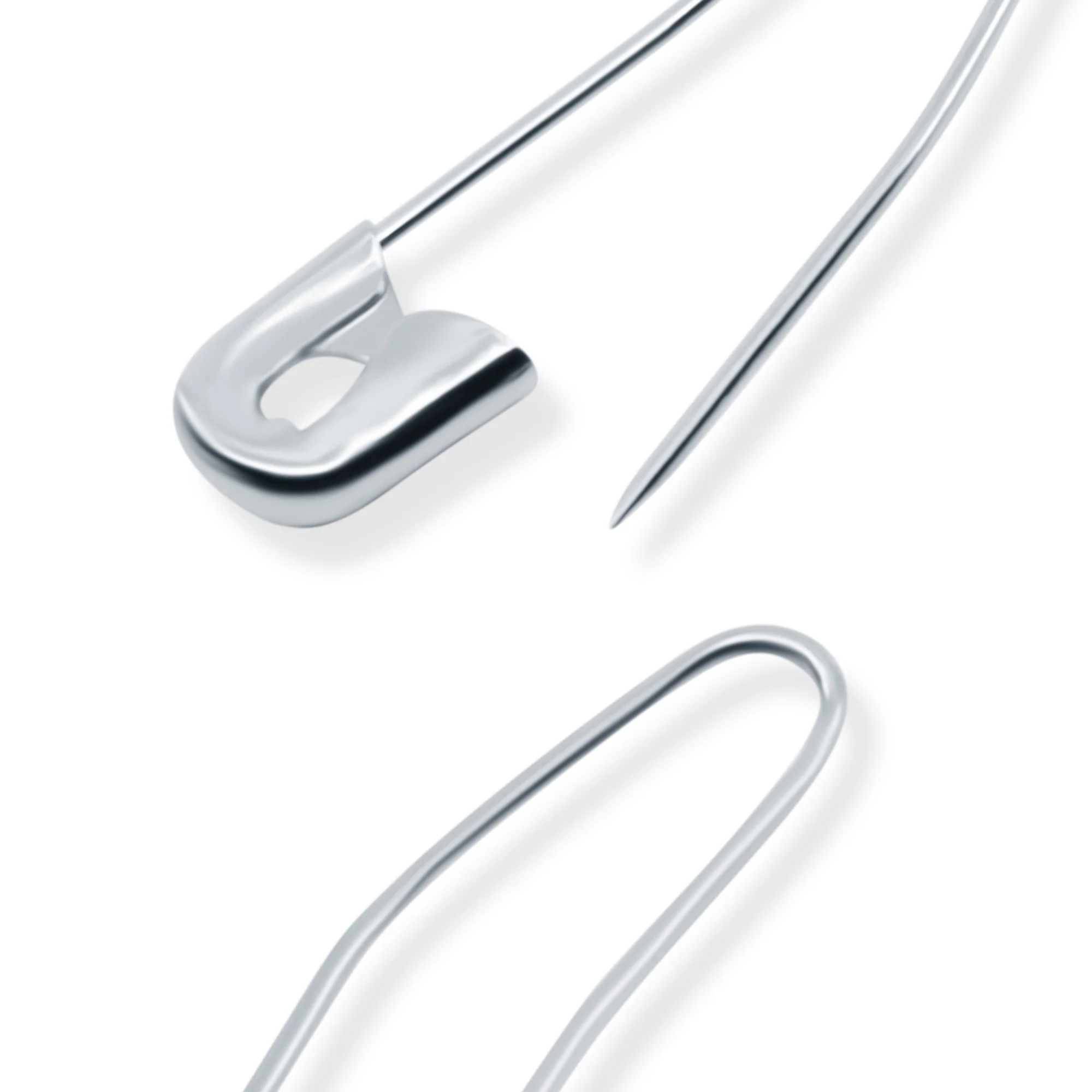 1-1/16" Curved Coiless Safety Pins, 50 pc - Image 3