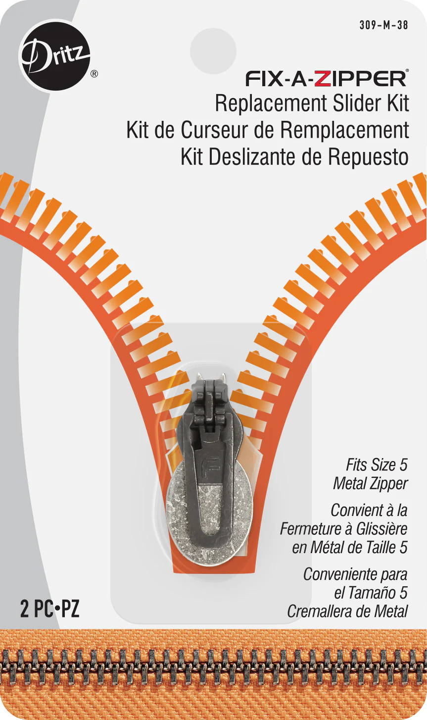 Metal Fix-A-Zipper Replacement Slider Kit