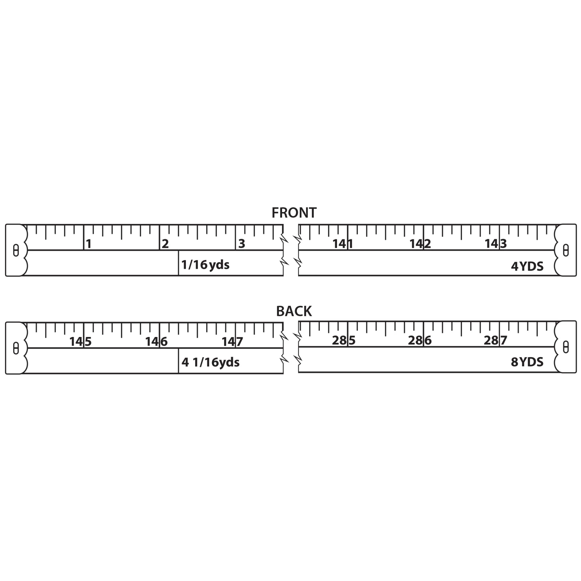 288-Inch Yardage Marked Tape Measure, Orange - Image 4