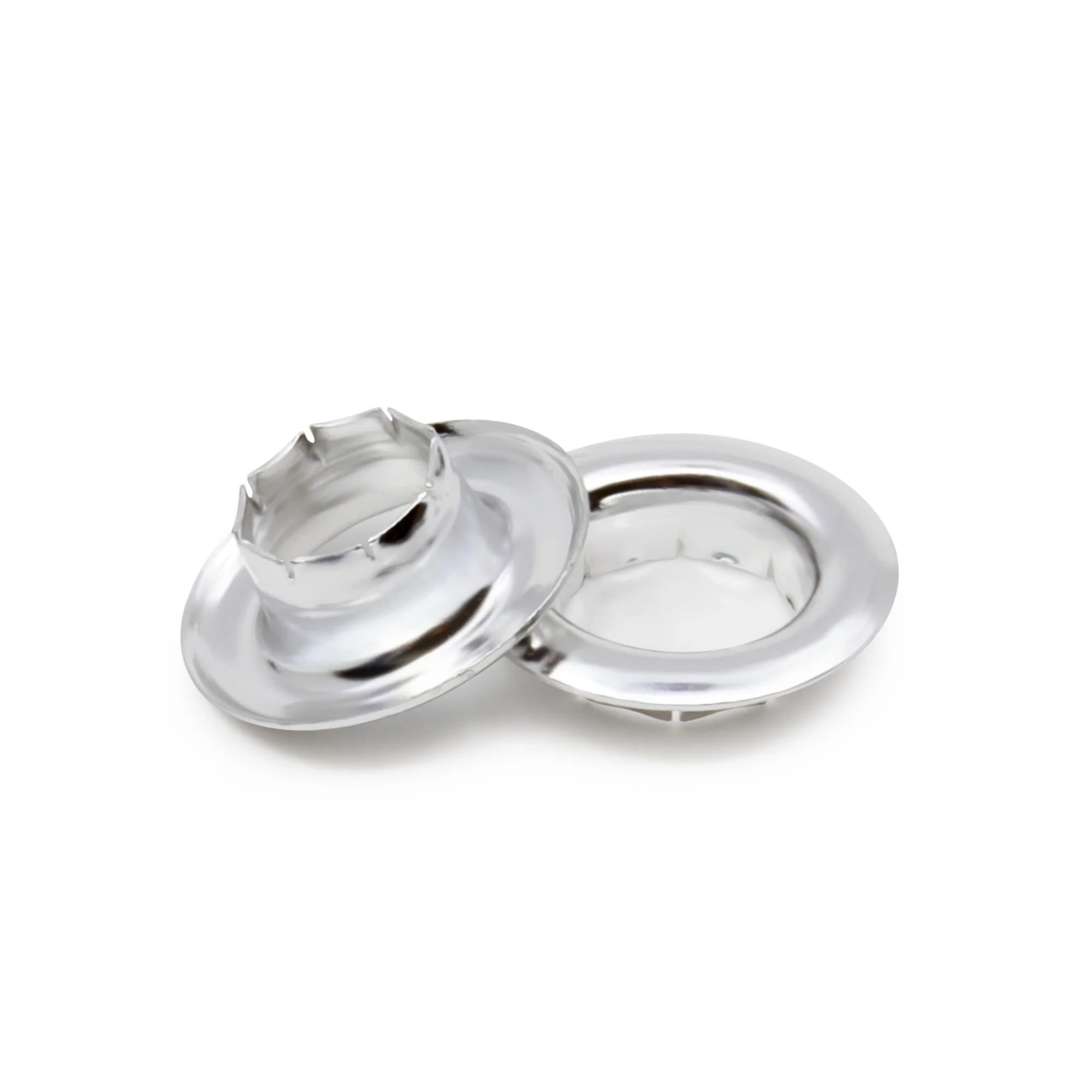1/4" Large Eyelets, 15 Sets, Nickel - Image 2