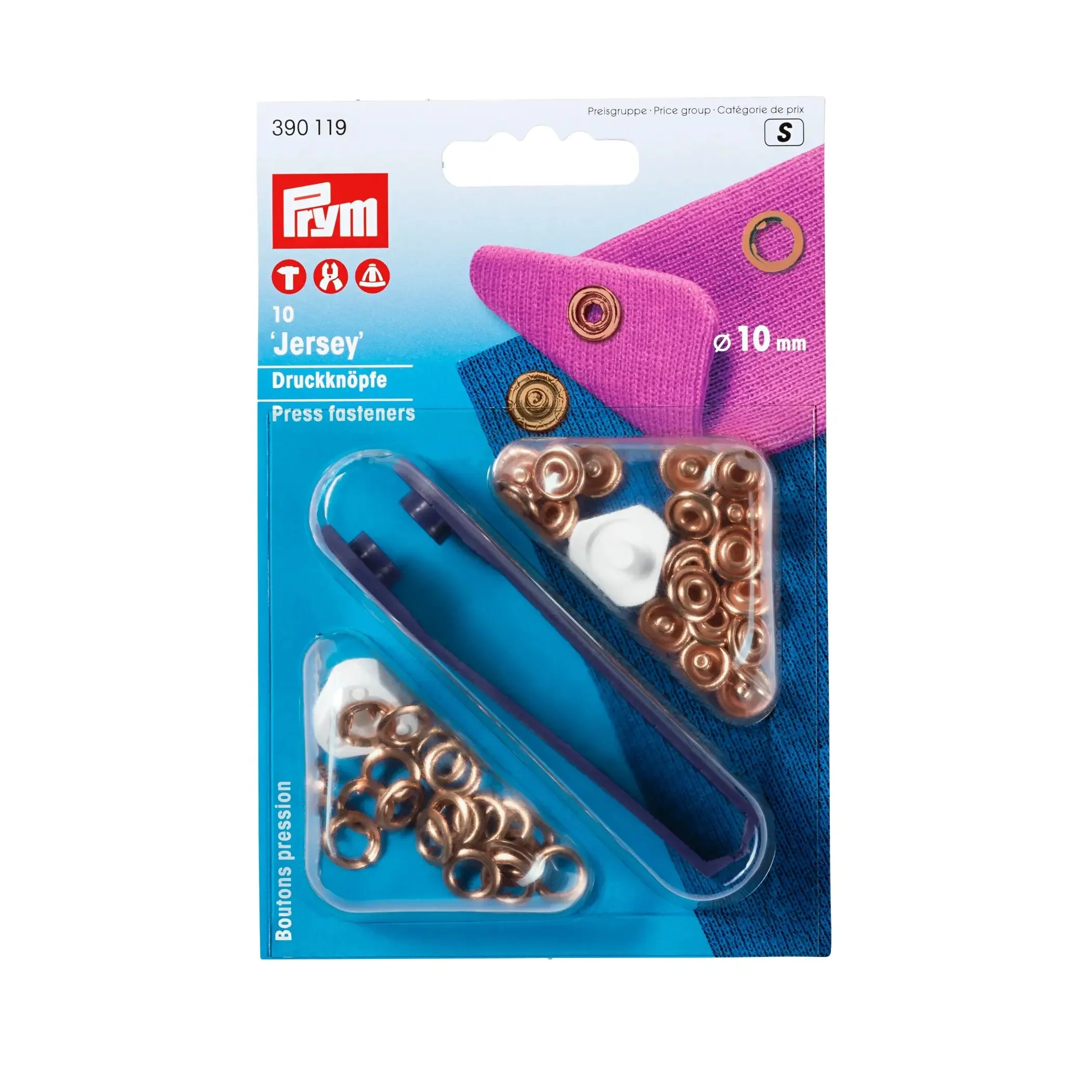 JERSEY 10 mm copper-plated with tools 10pc