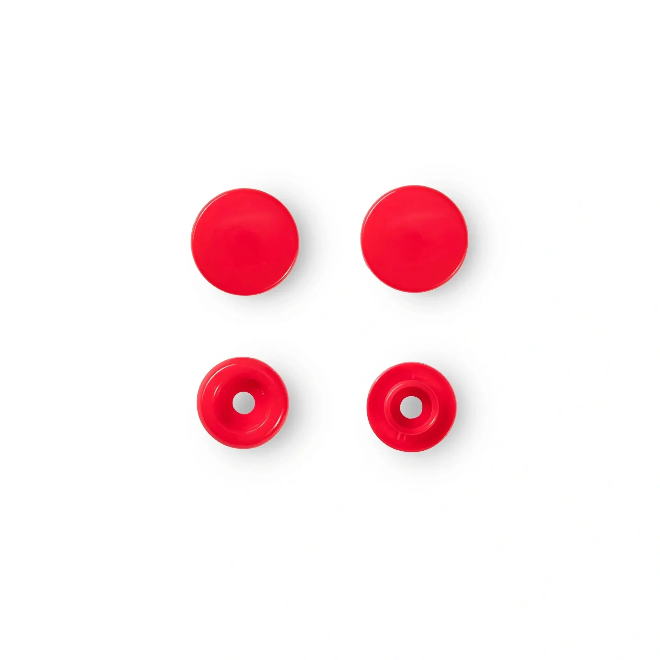 Color Snaps, round, 12.4 mm, 30 pcs, Light Red - Image 2