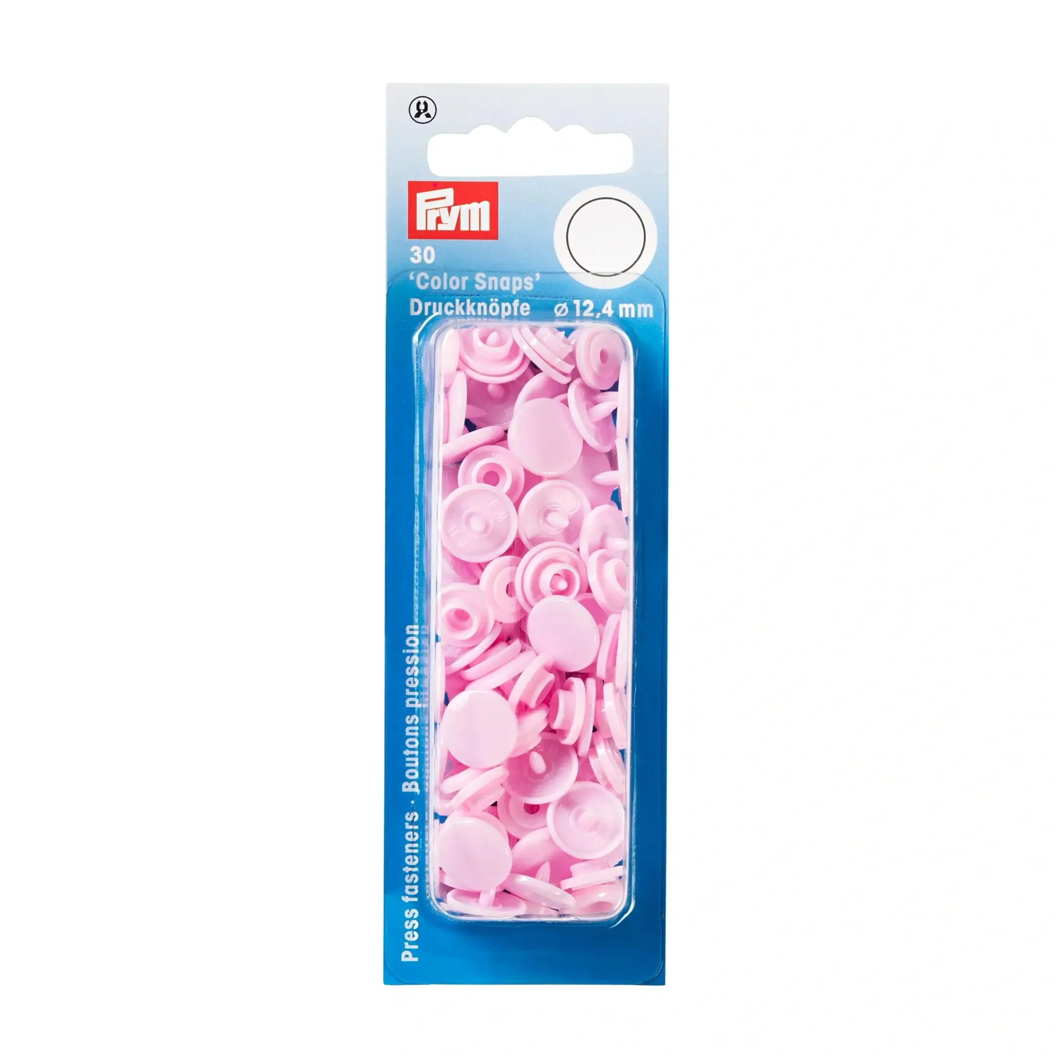 Color Snaps, round, 12.4 mm, 30 pcs, Rose
