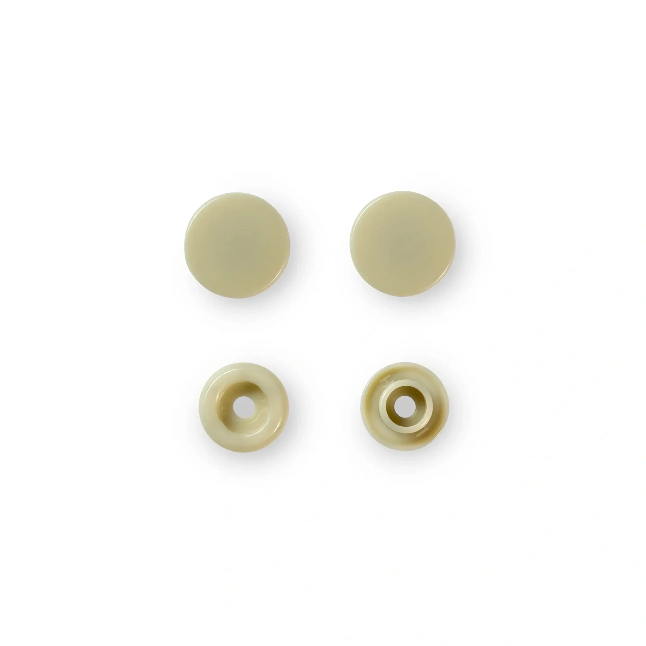 Color Snaps, round, 12.4 mm, 30 pcs, Beige - Image 2