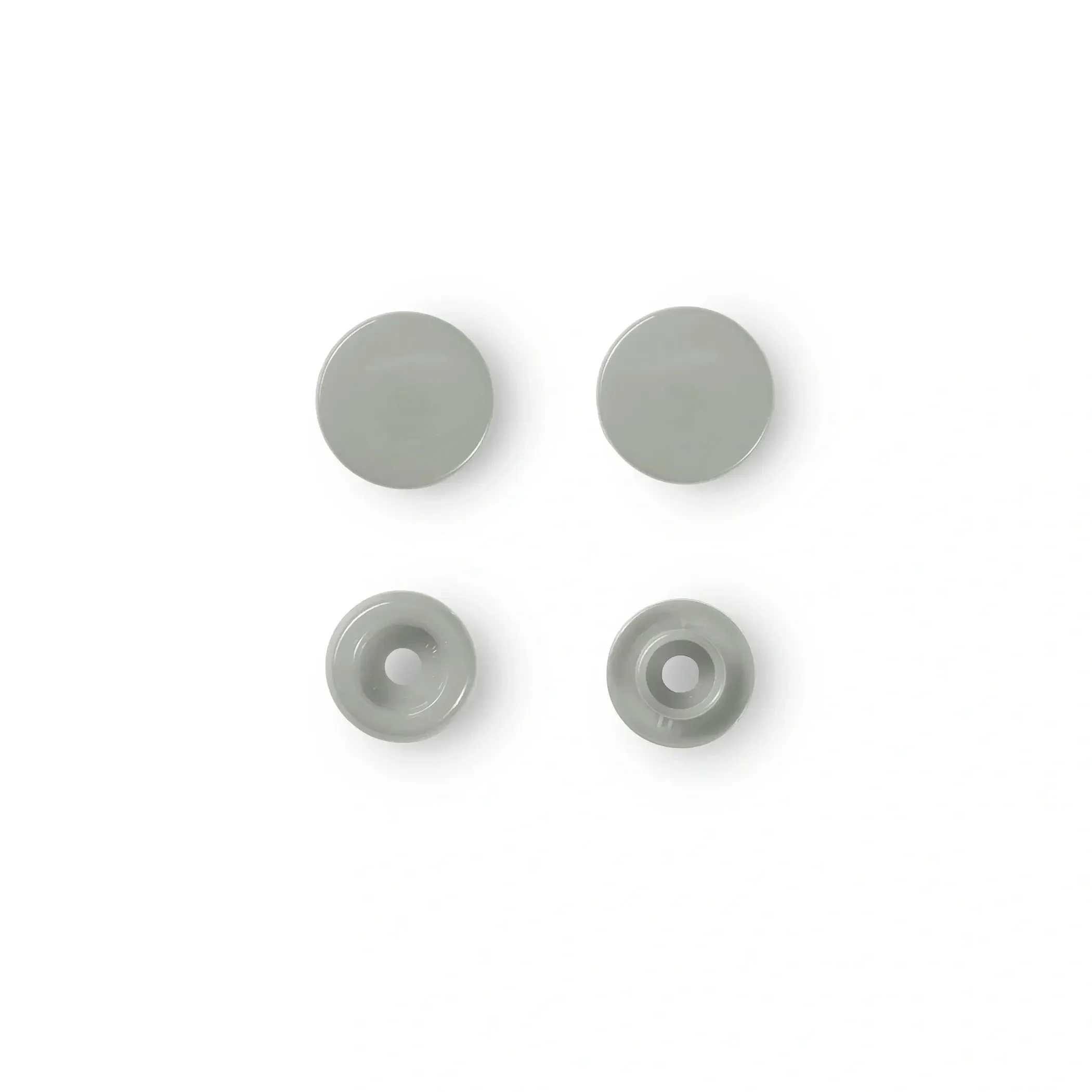 Color Snaps, round, 12.4 mm, 30 pcs, Grey - Image 2