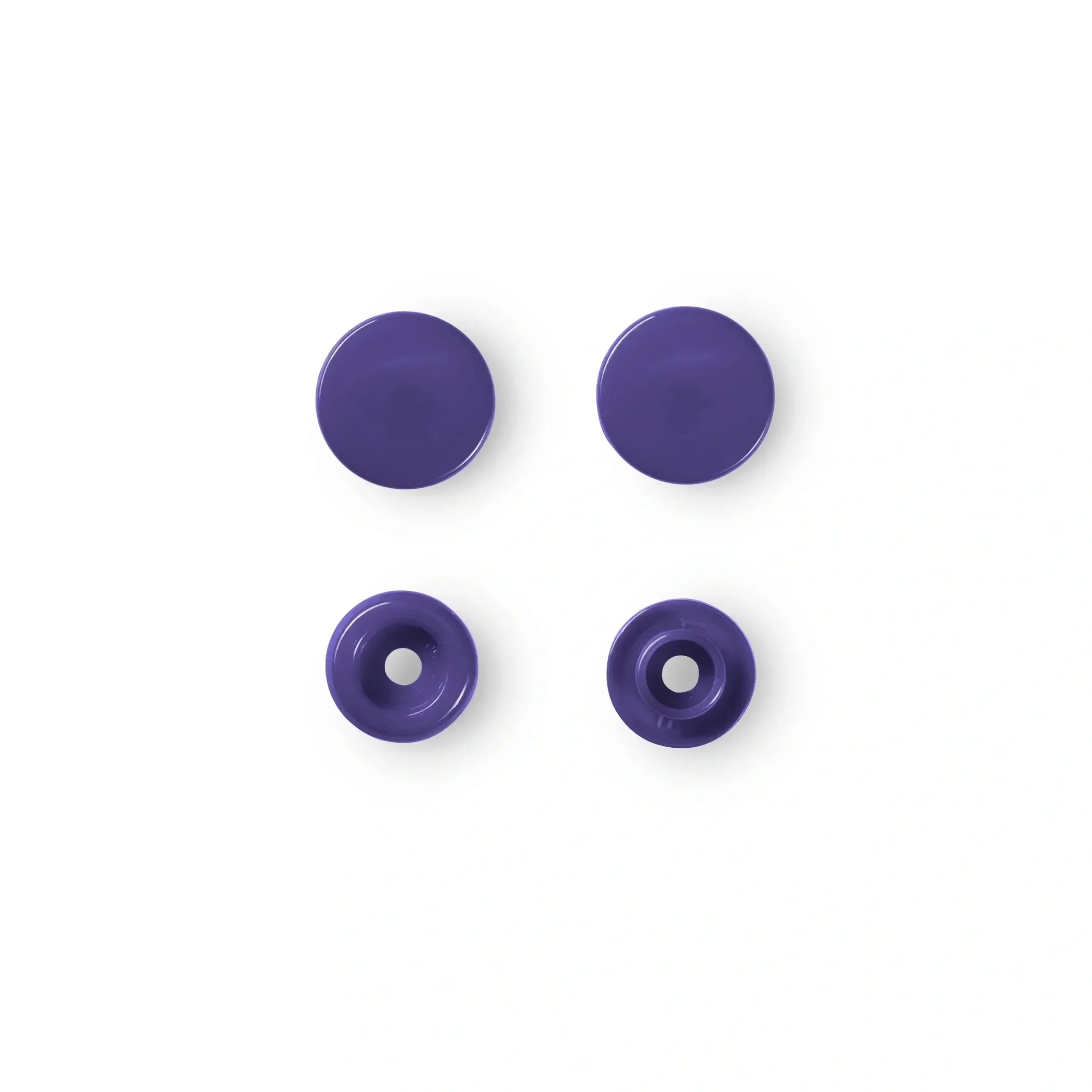 Color Snaps, round, 12.4 mm, 30 pcs, Violet - Image 2