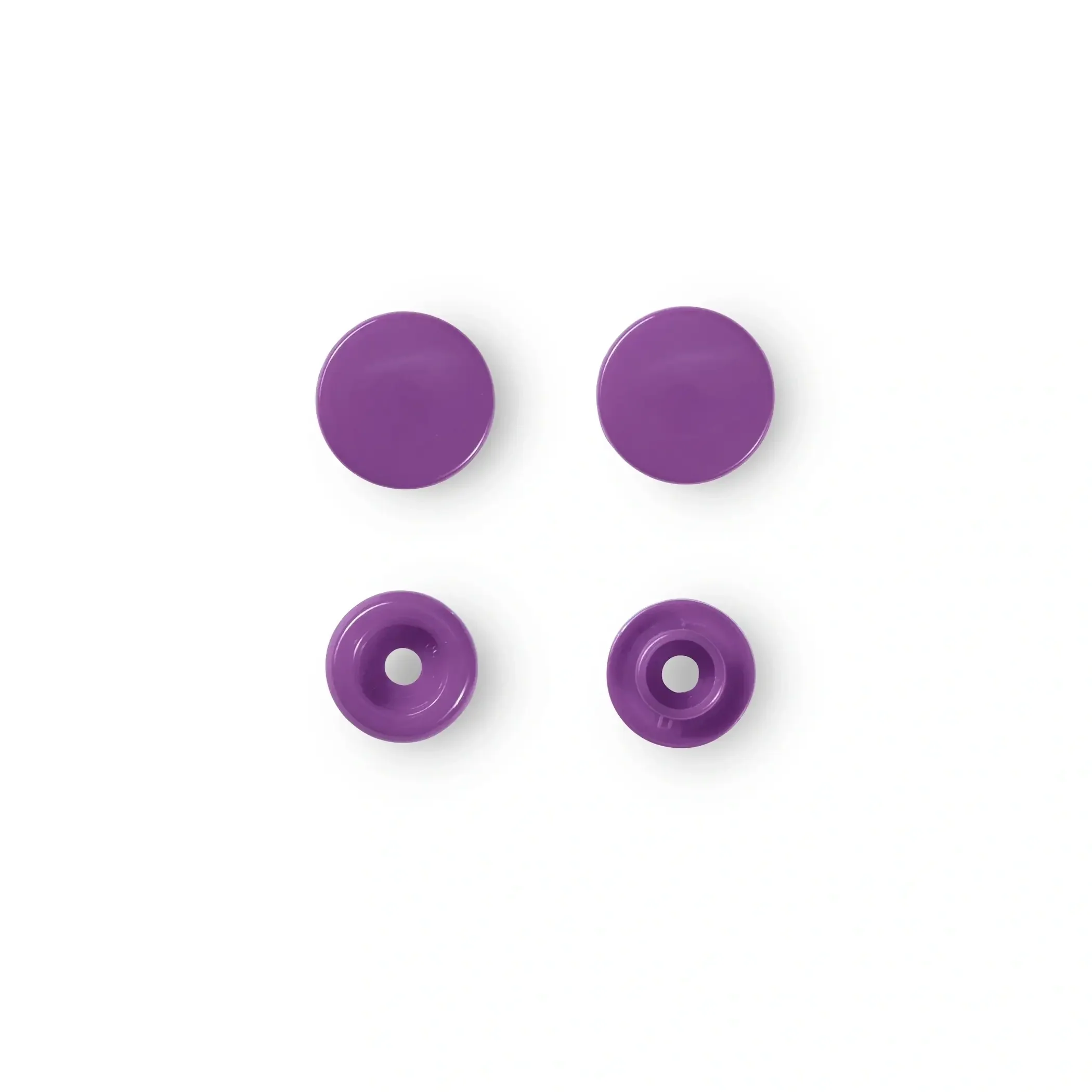 Color Snaps, round, 12.4 mm, 30 pcs, Lilac - Image 2