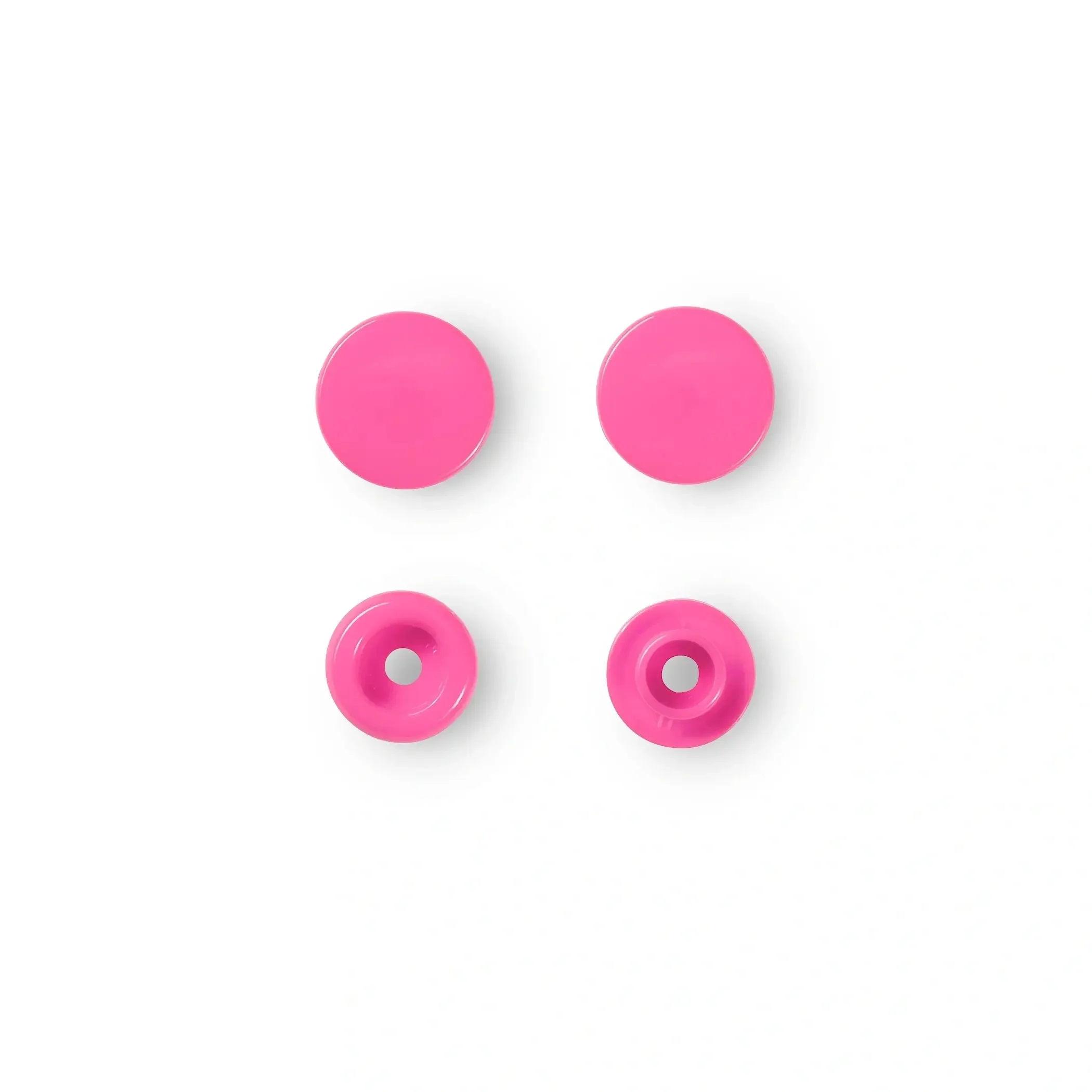 Color Snaps, round, 12.4 mm, 30 pcs, Pink - Image 2