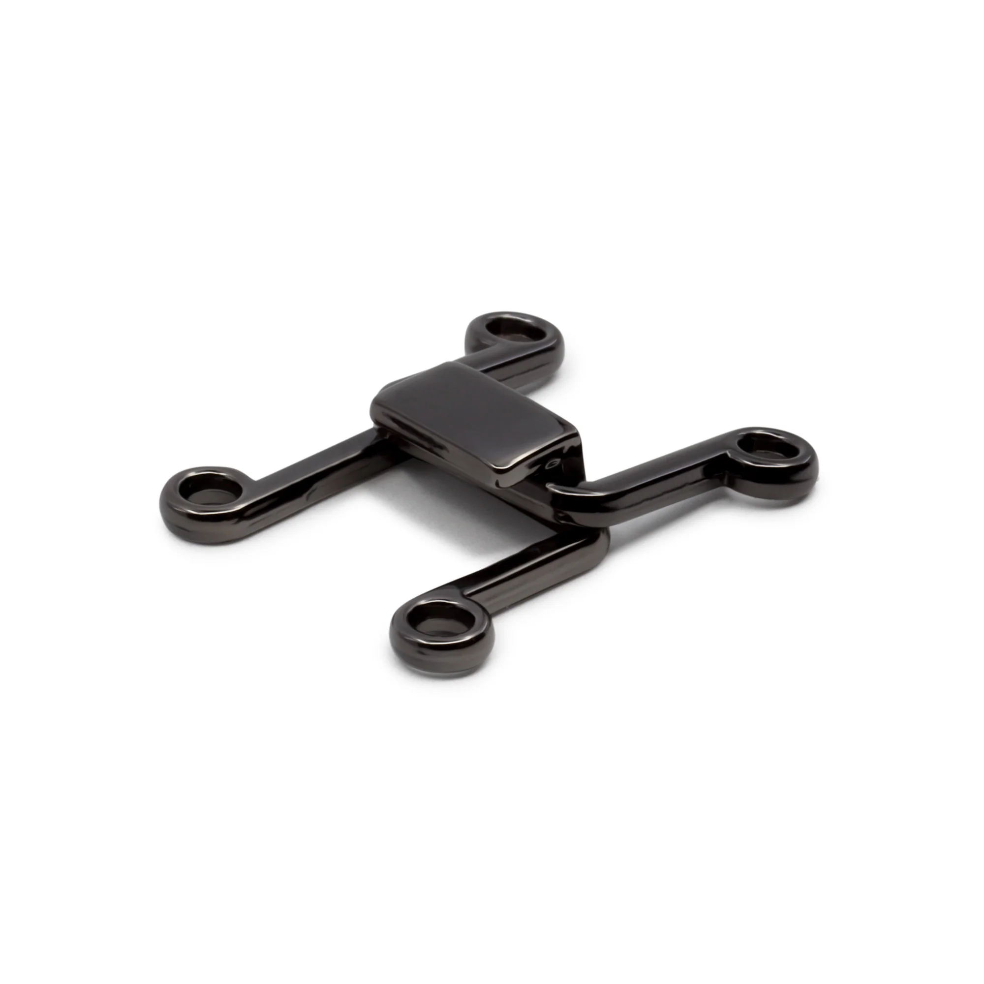 Hooks & Eyes, 2 Sets, Gunmetal - Image 2