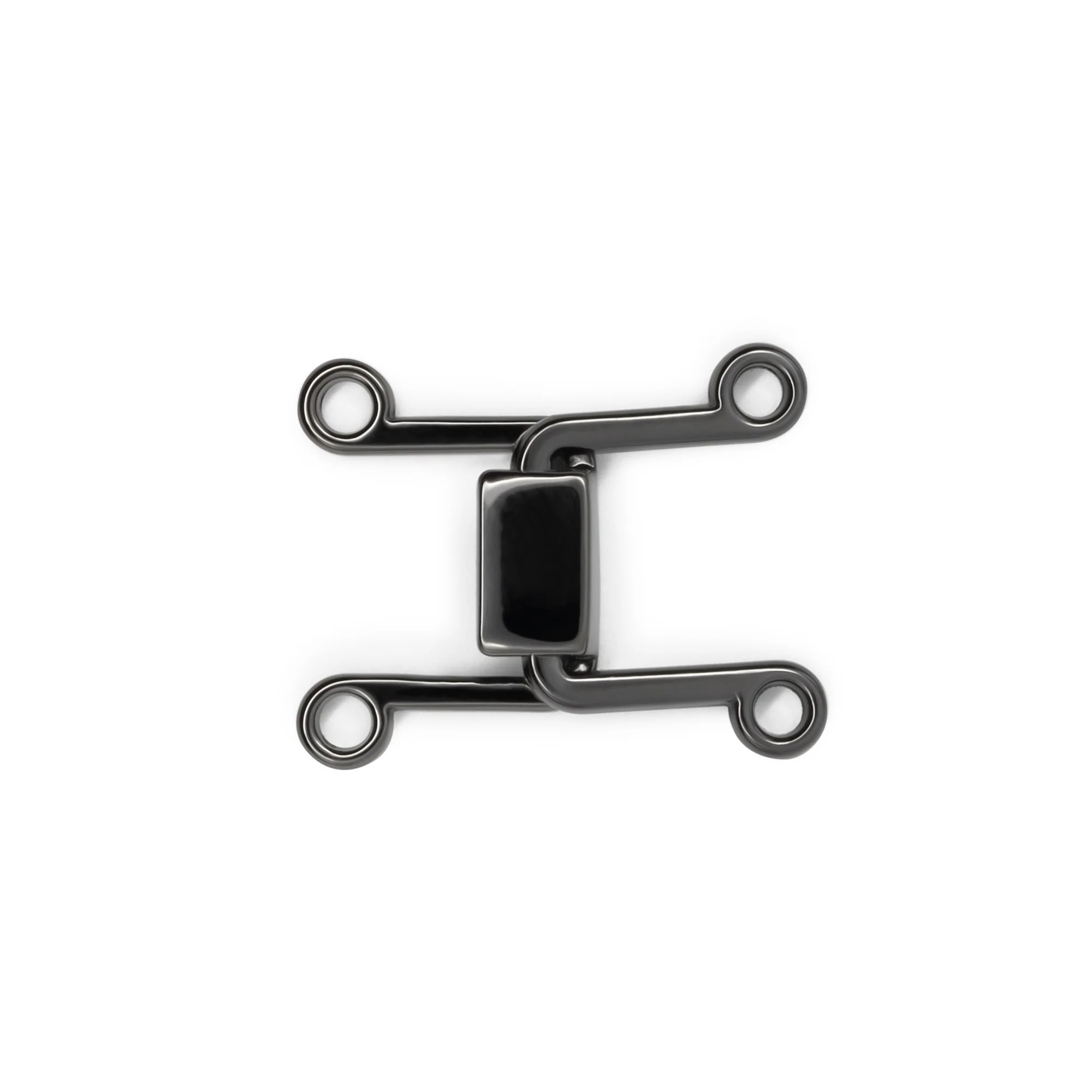 Hooks & Eyes, 2 Sets, Gunmetal - Image 4