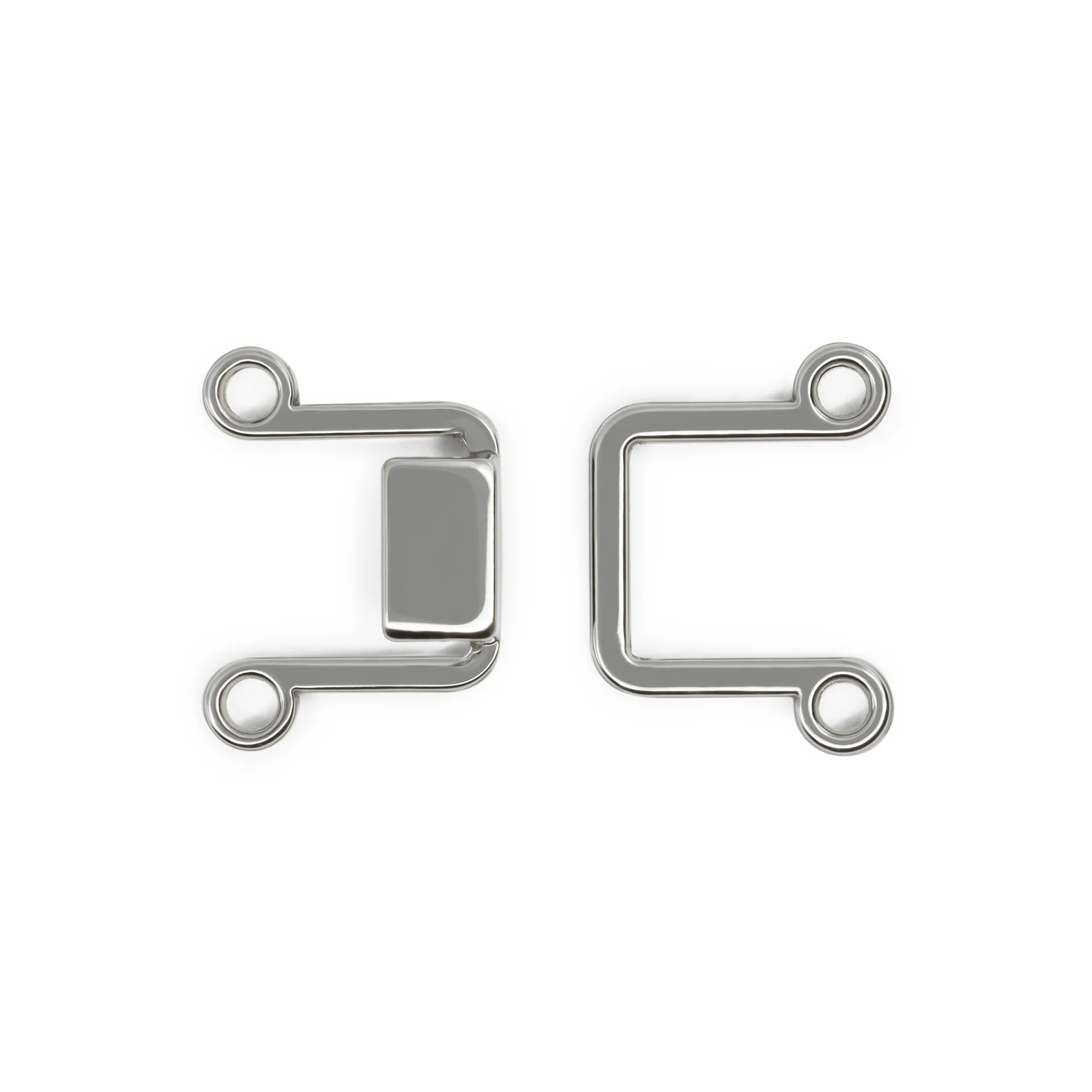 Hooks & Eyes, 2 Sets, Nickel - Image 3