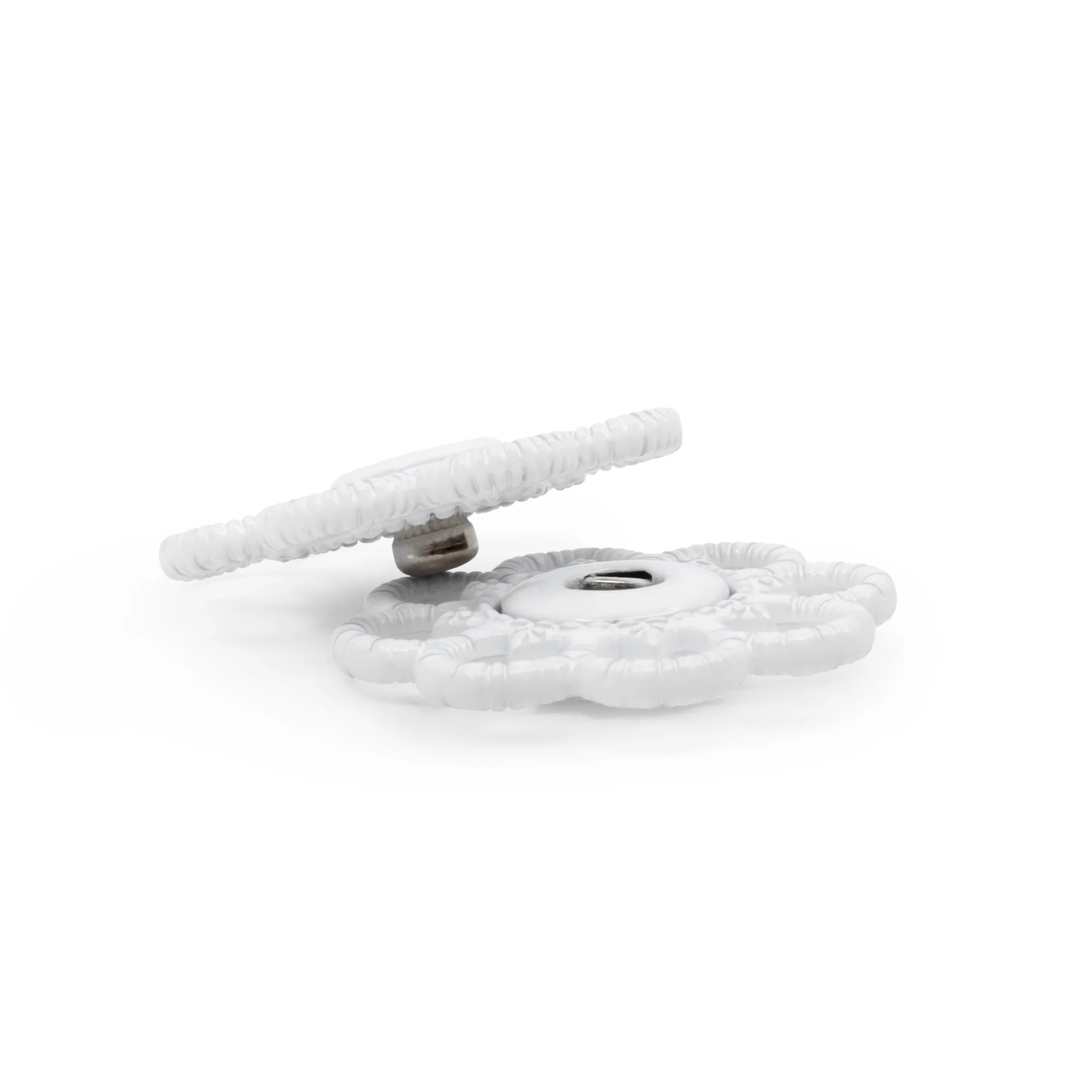 Sew-On Snaps, 2 Sets, Size 25mm, White - Image 3