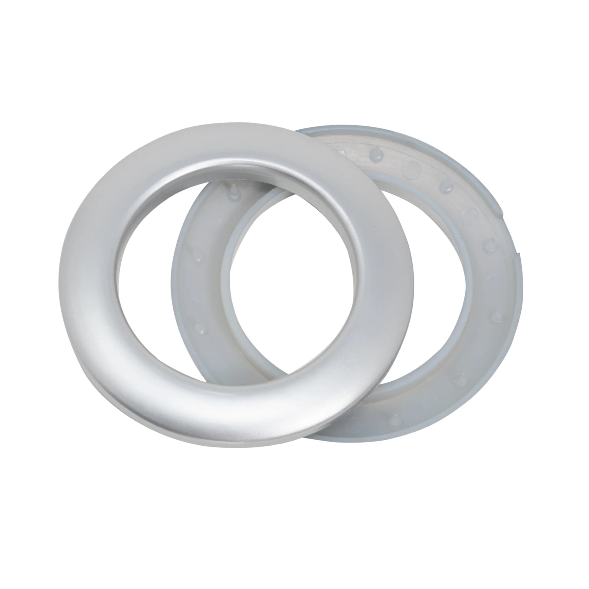 1-9/16" Curtain Grommets, Brushed Silver, 16 Sets - Image 3