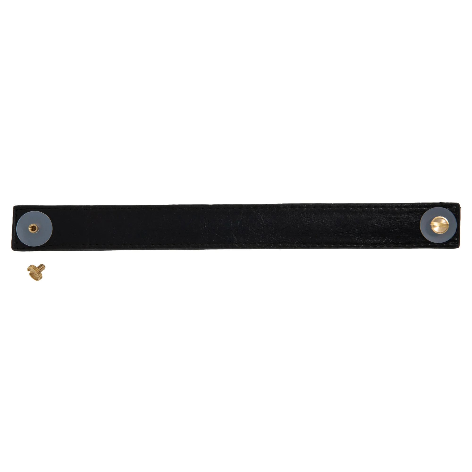 10" Faux Leather Handle Set, Black - Image 3