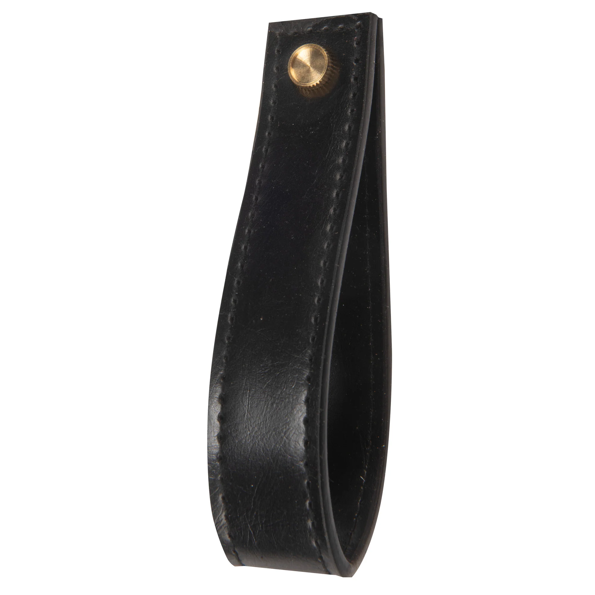 10" Faux Leather Handle Set, Black - Image 4