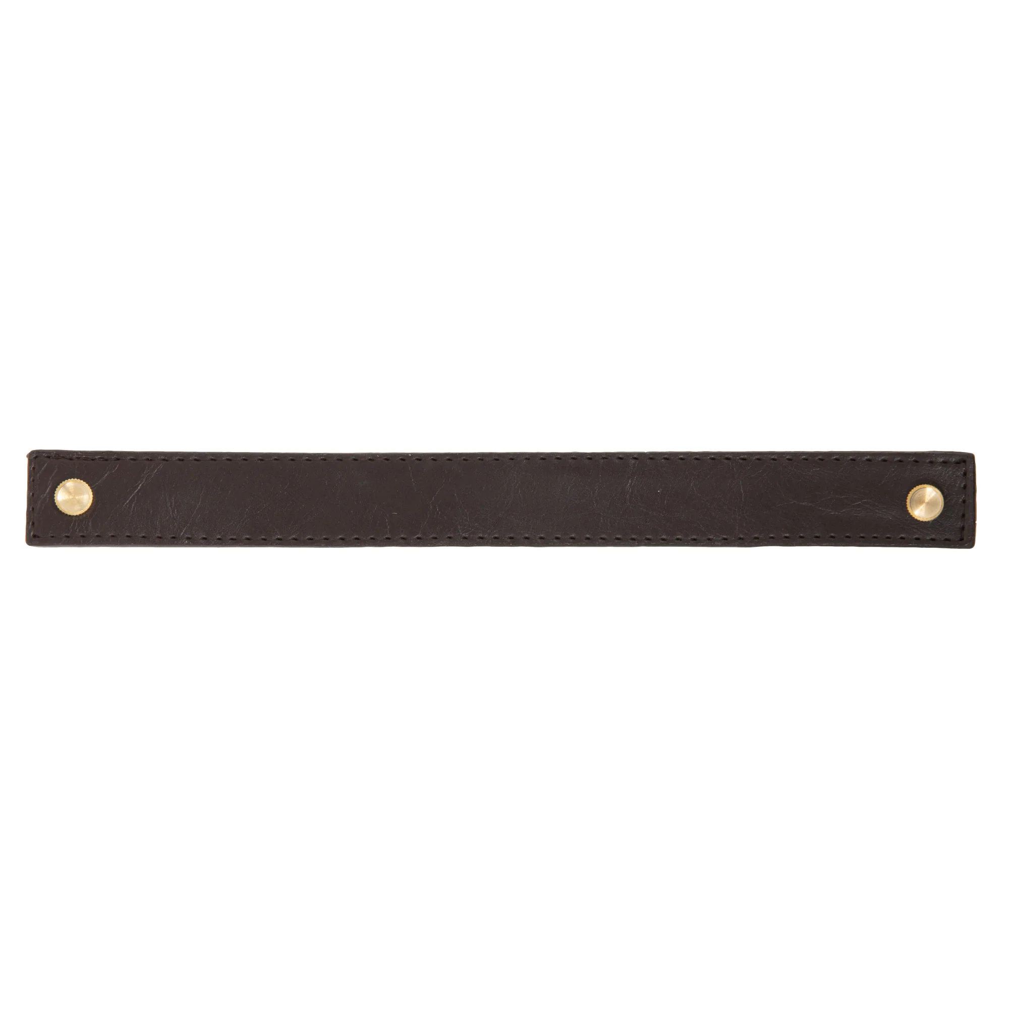 10" Faux Leather Handle Set, Brown - Image 2